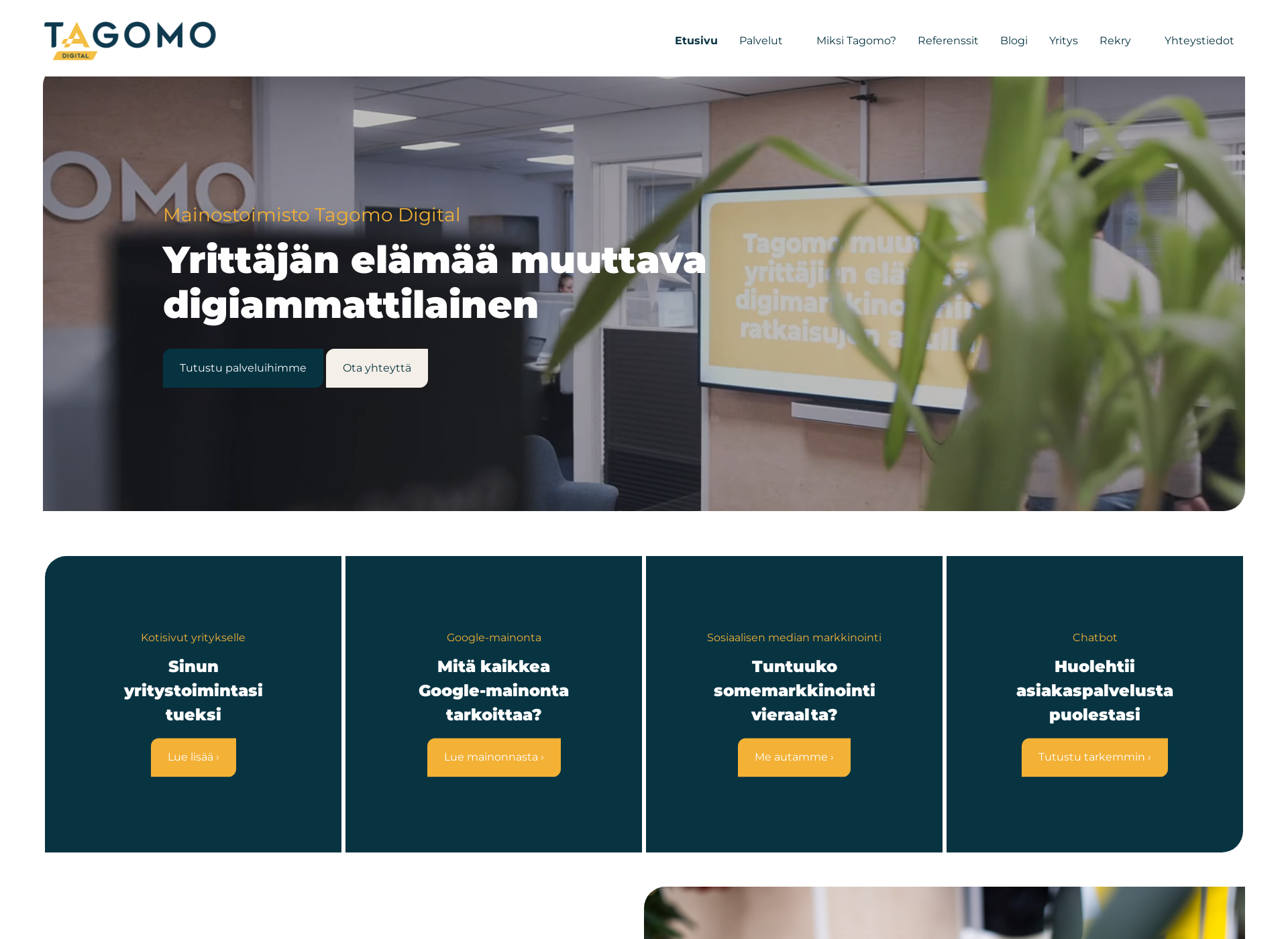Screenshot for mainostoimistotagomo.fi