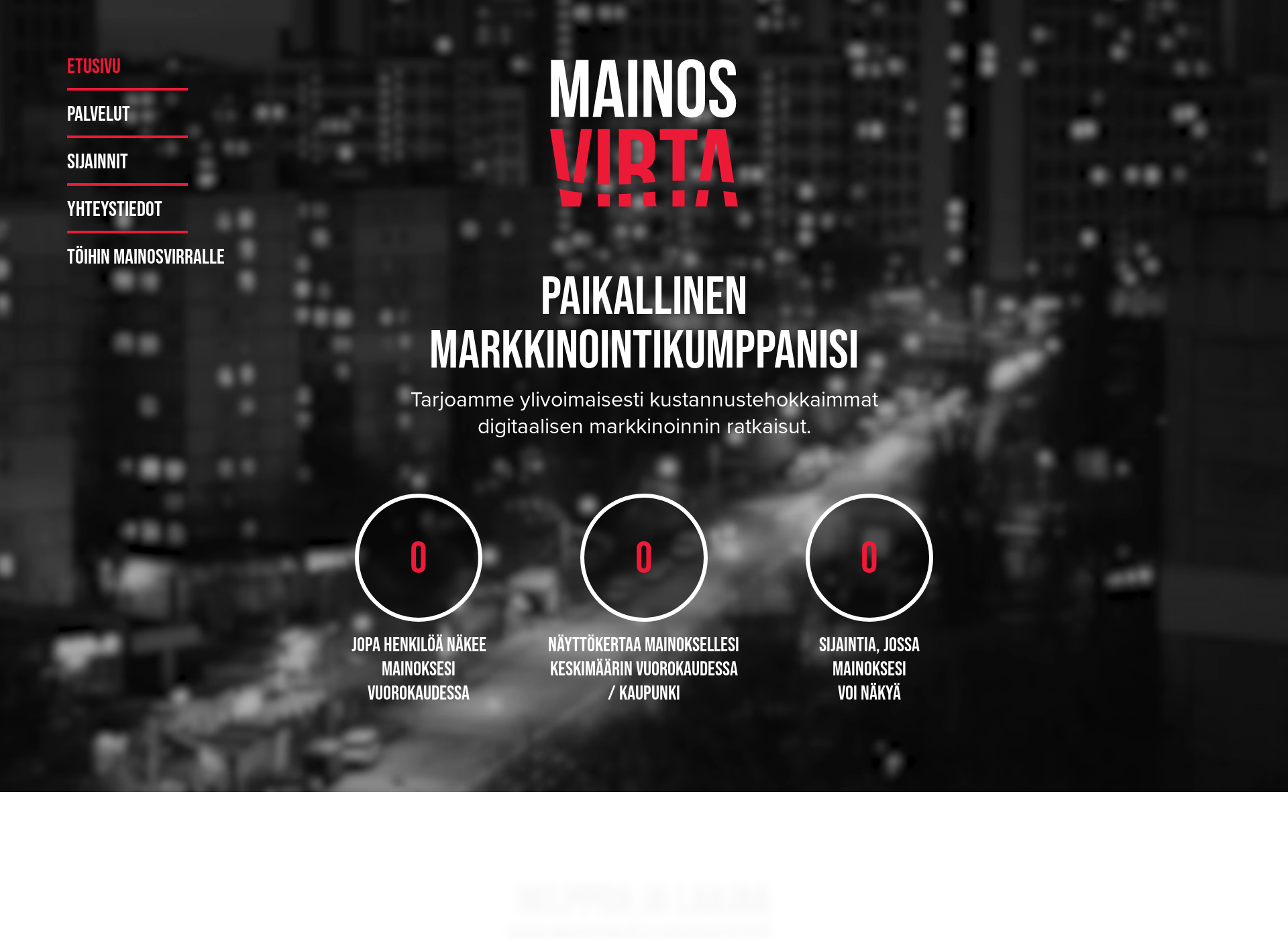 Screenshot for mainosvirta.fi