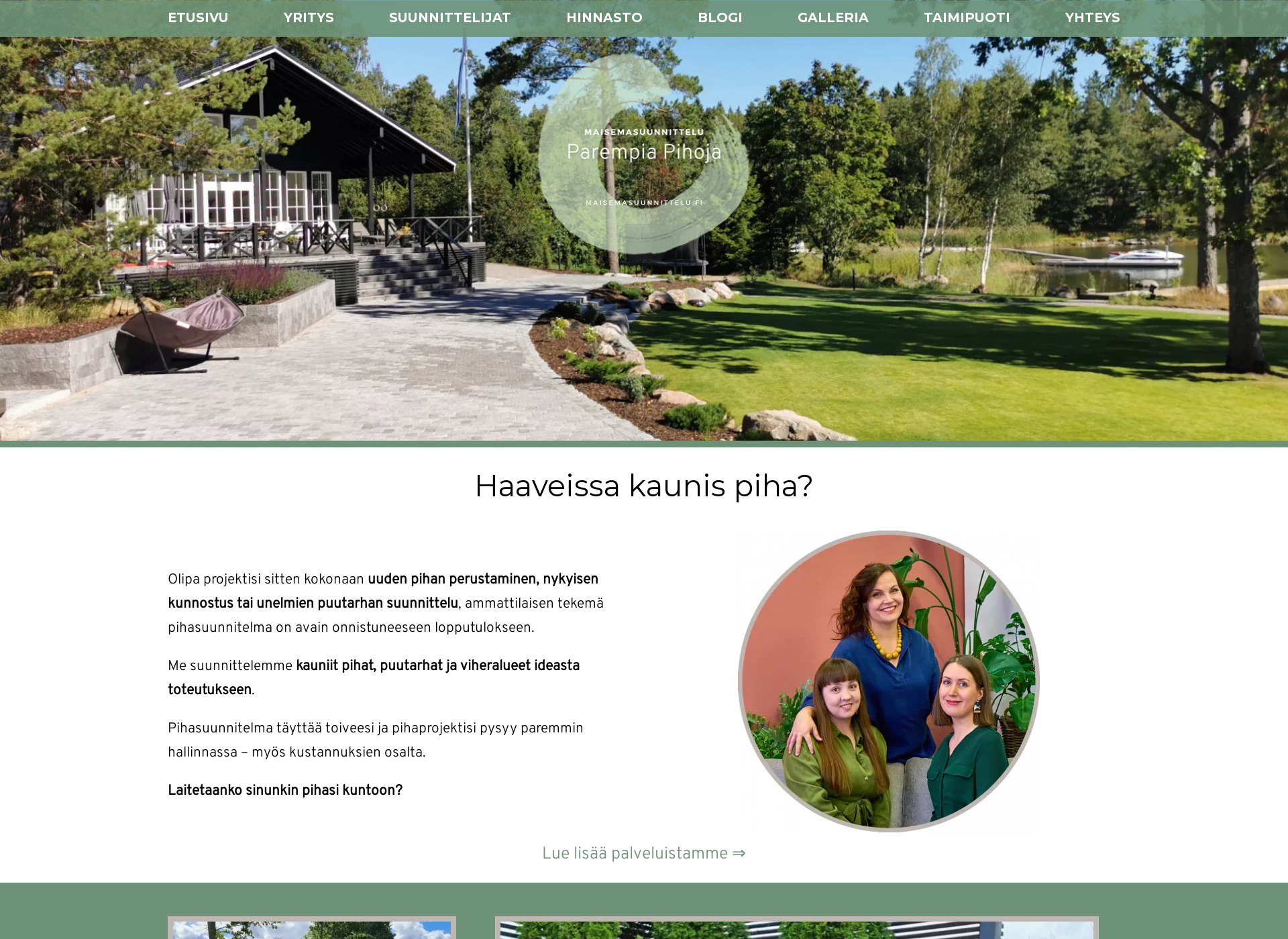 Screenshot for maisemasuunnittelu.fi