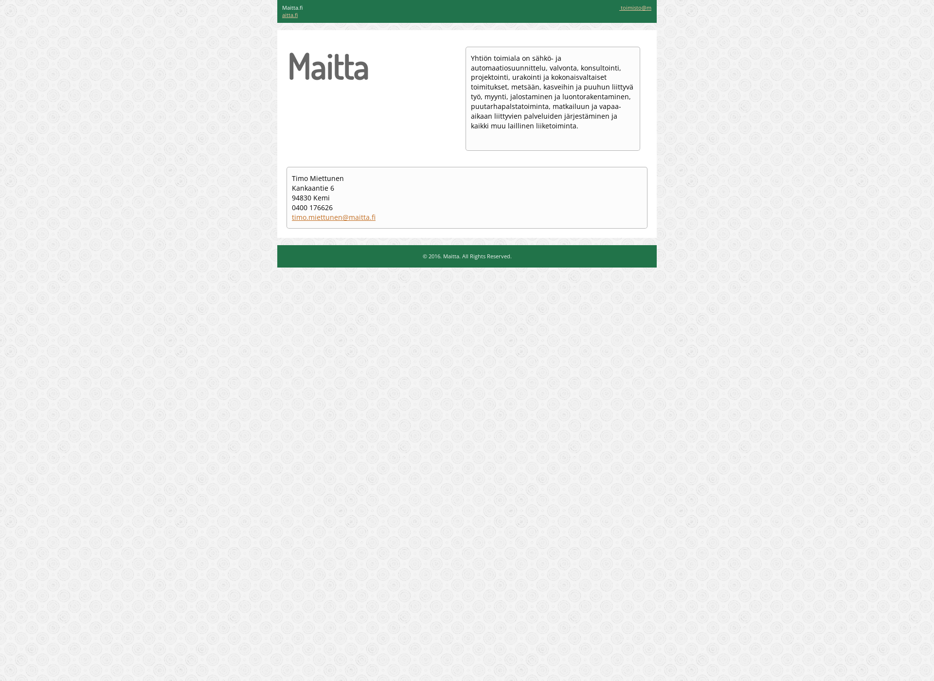 Screenshot for maitta.fi