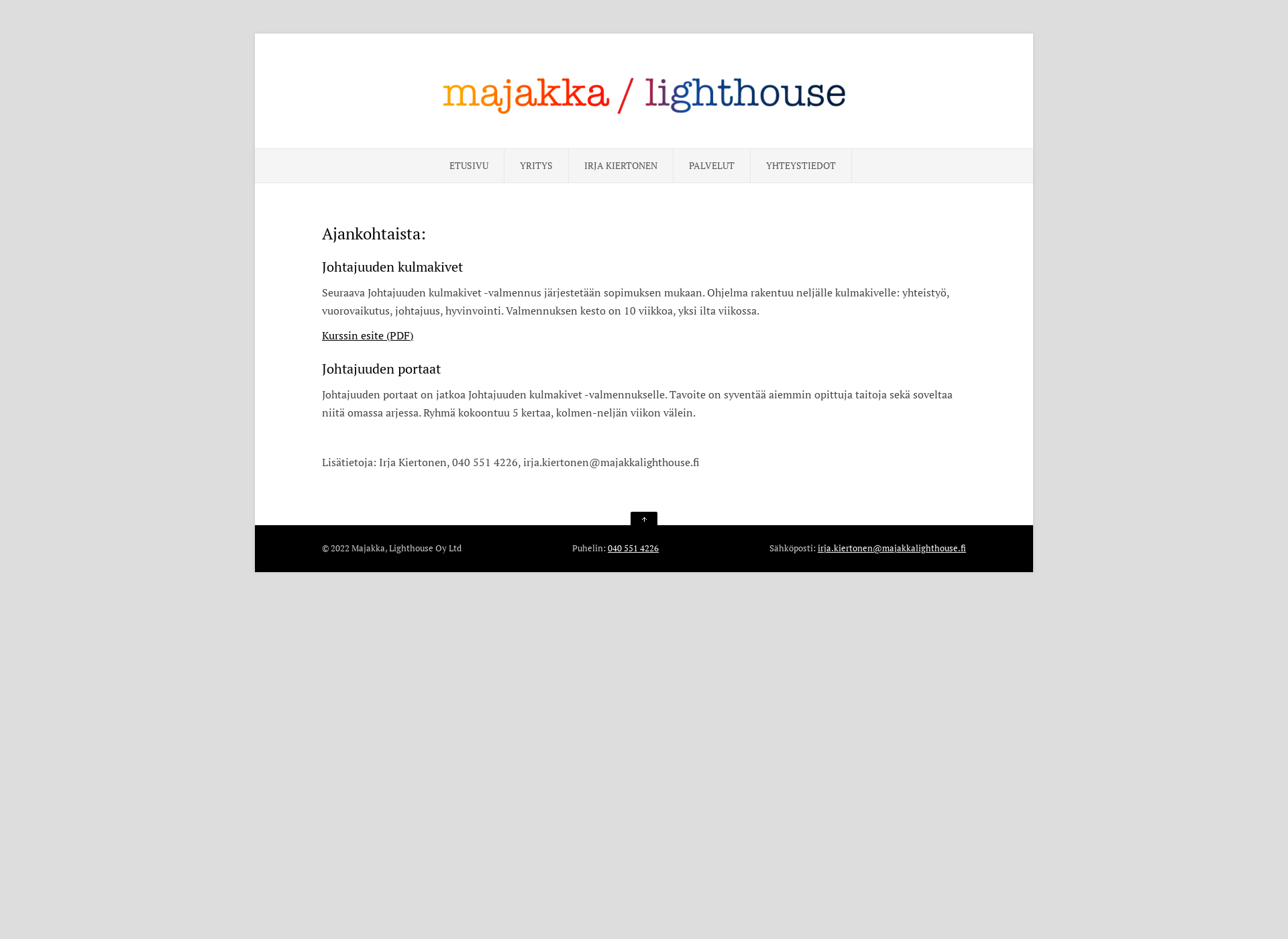 Screenshot for majakkalighthouse.fi