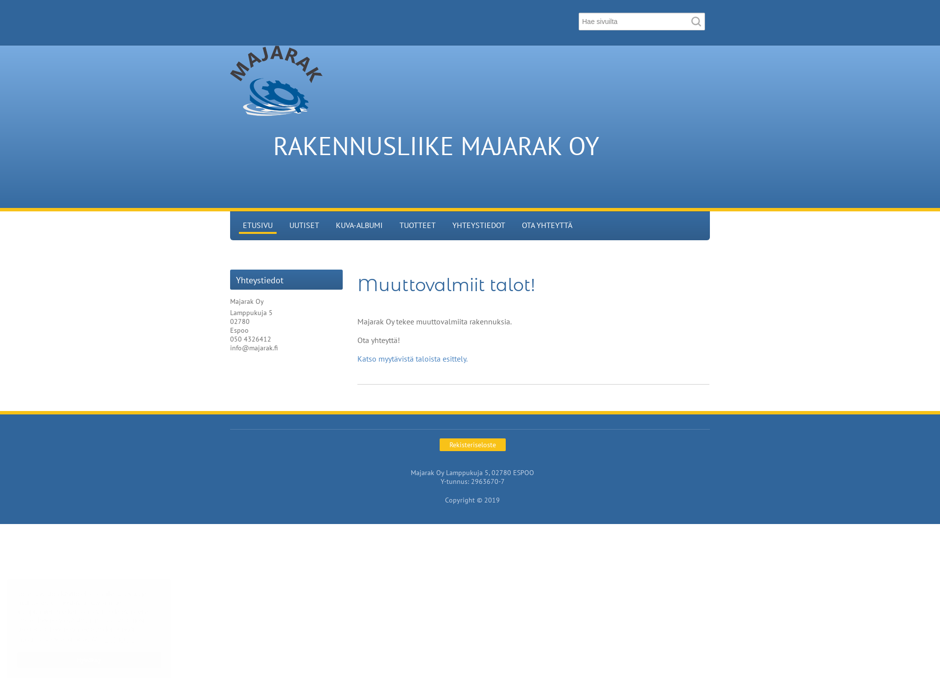 Screenshot for majarak.fi