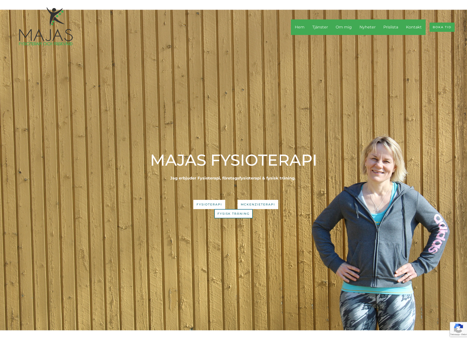Screenshot for majasfysioterapi.fi
