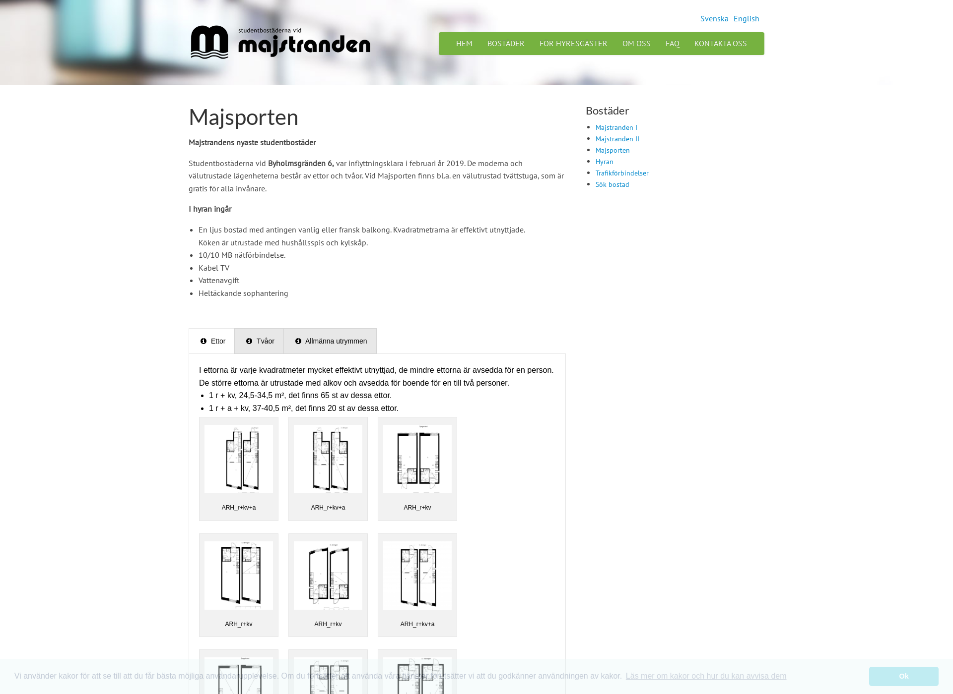 Screenshot for majsporten.fi
