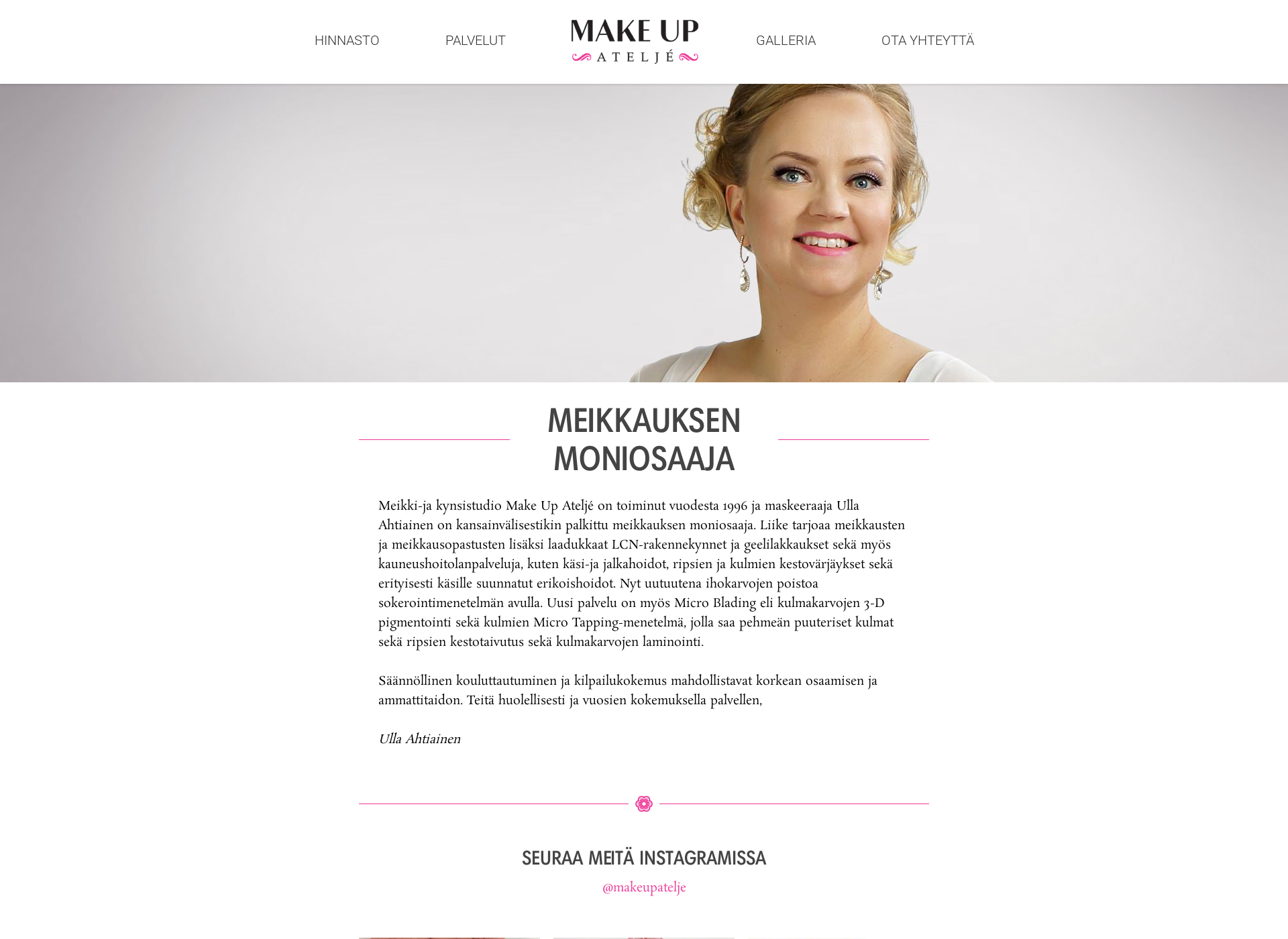 Screenshot for makeupatelje.fi