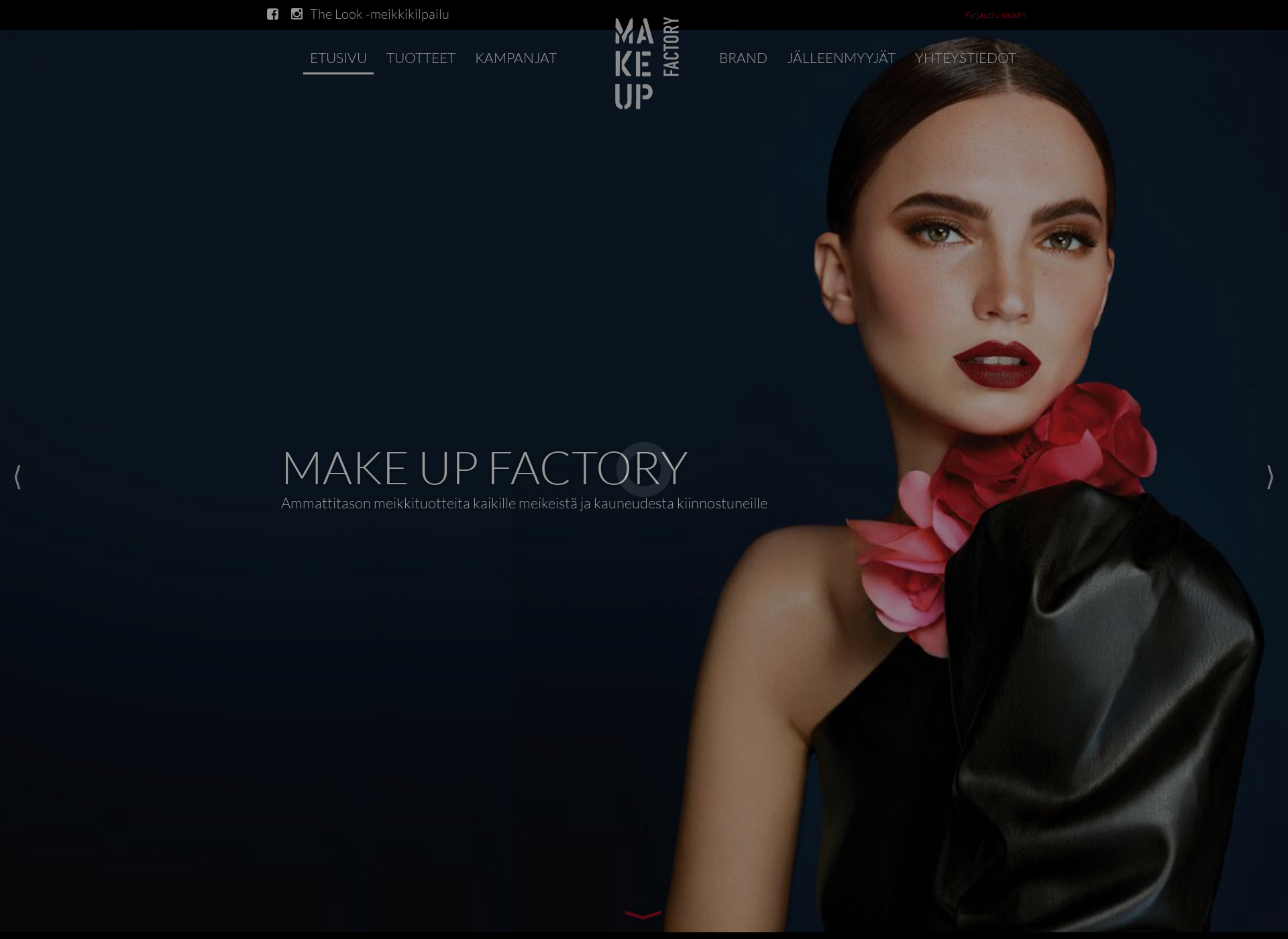 Skärmdump för makeupfactory.fi