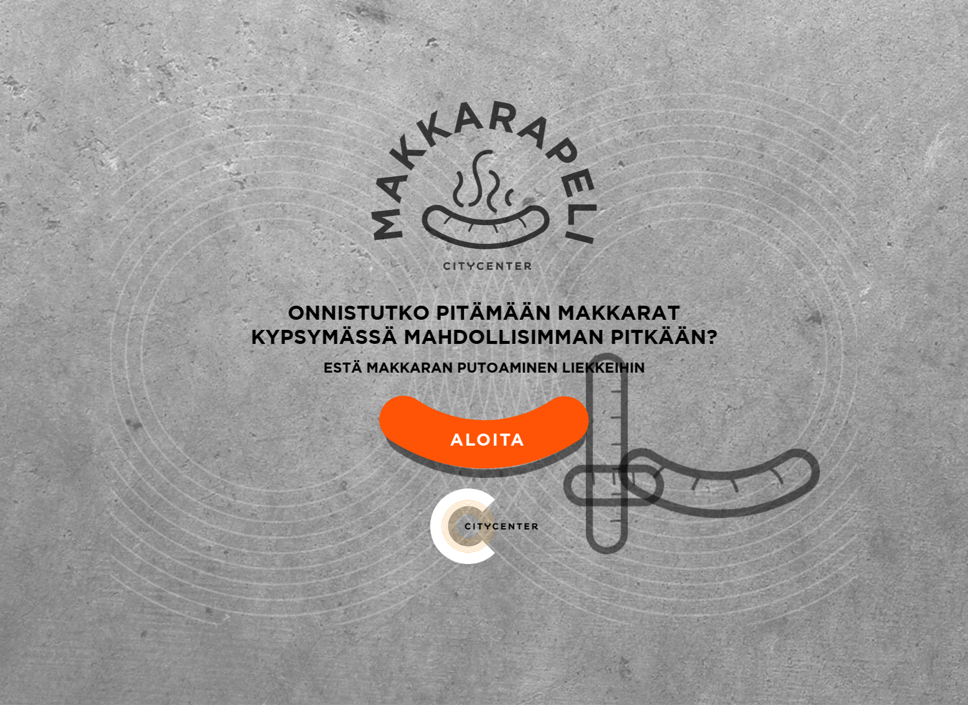 Skärmdump för makkarapeli.fi