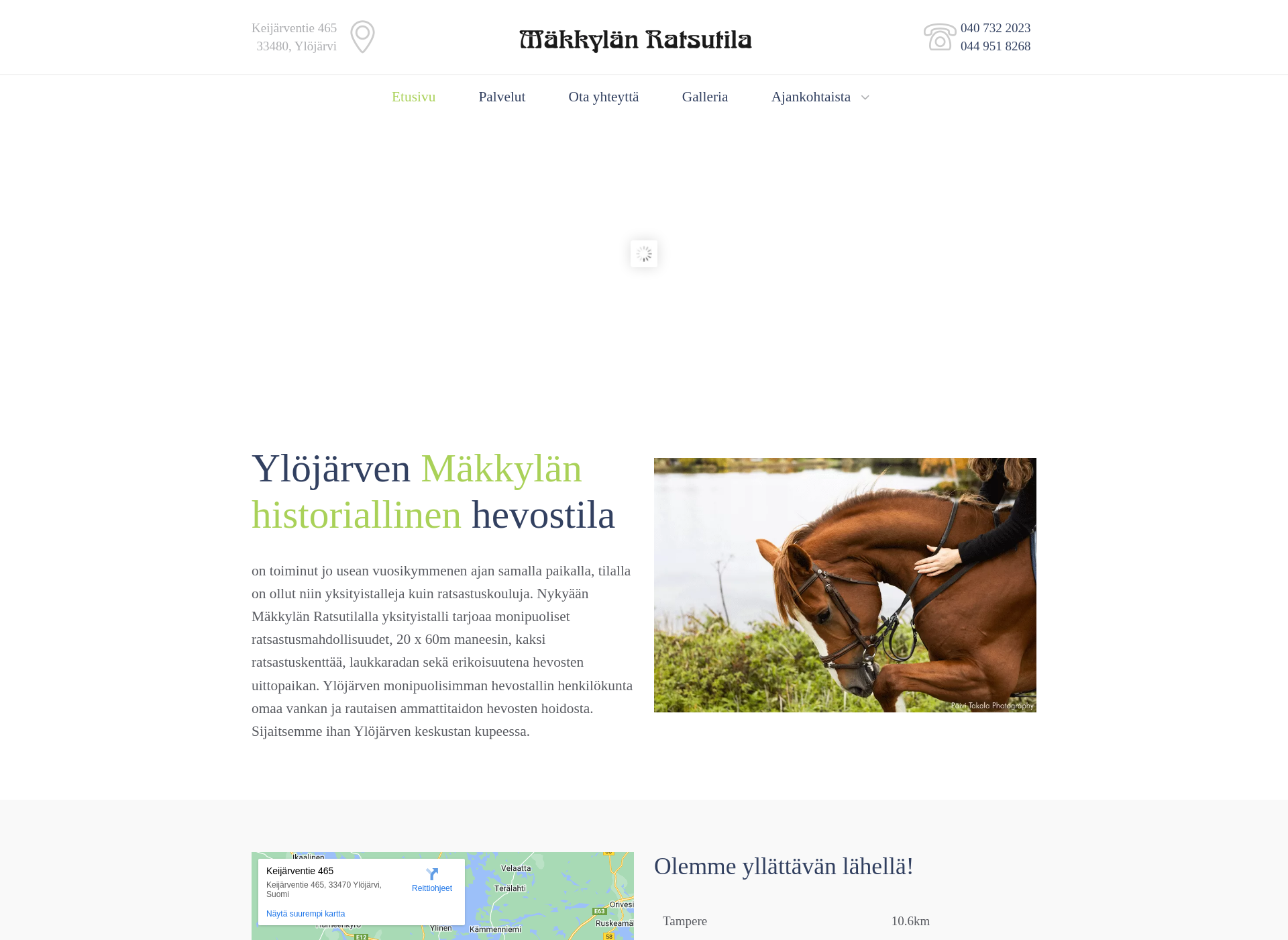 Screenshot for makkylanratsutila.fi