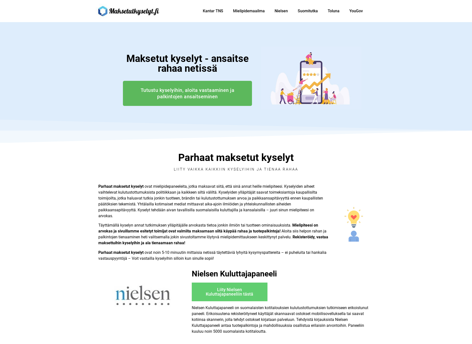 Screenshot for maksetutkyselyt.fi