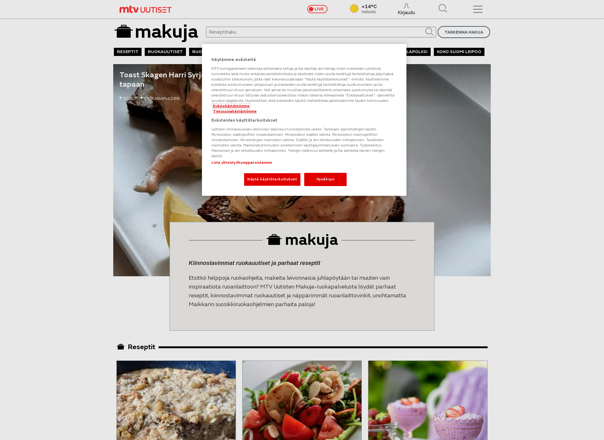 Screenshot for makuja.fi