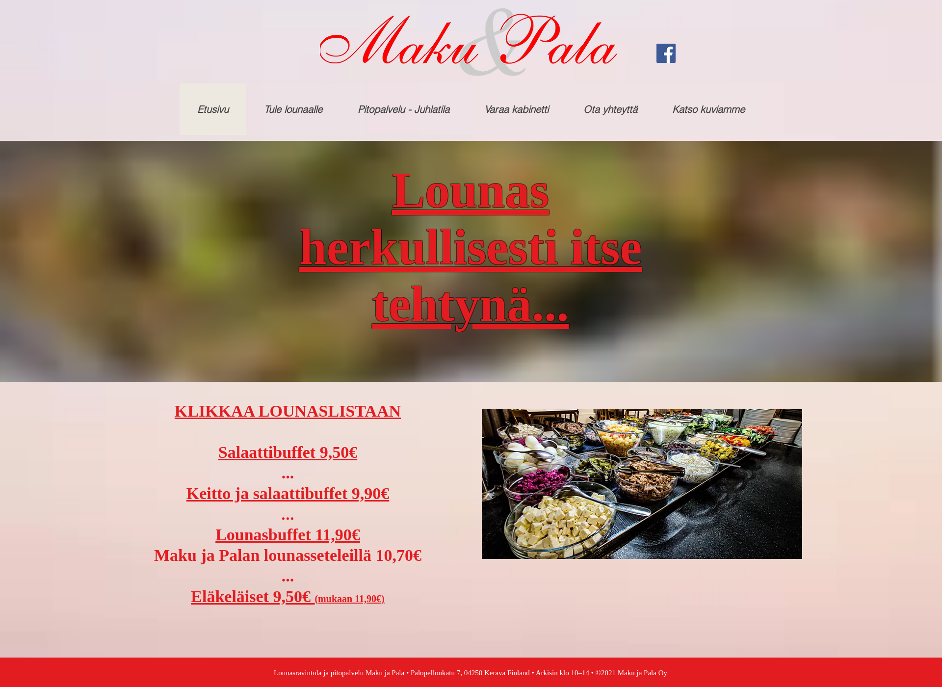 Skärmdump för makujapala.fi