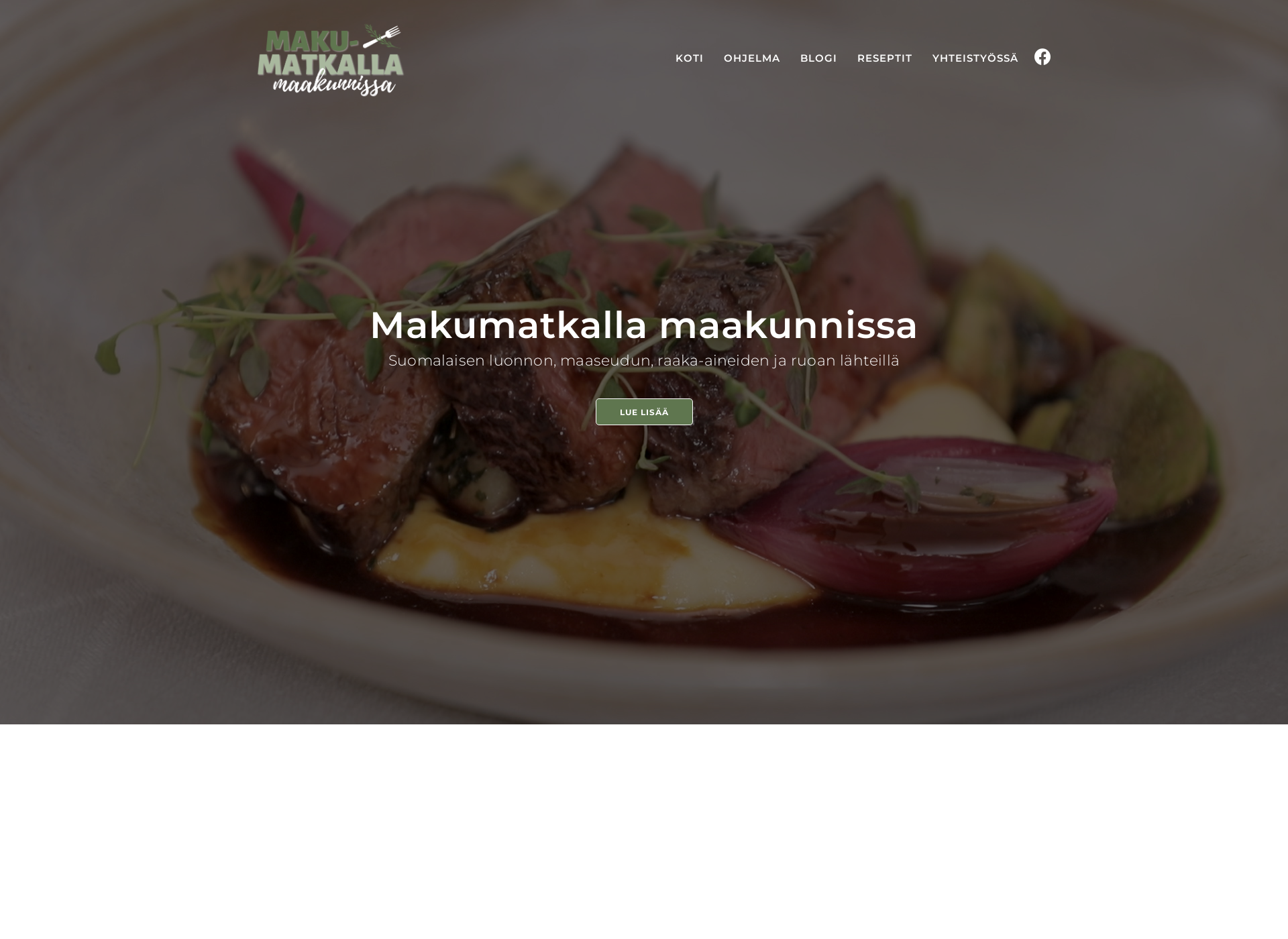 Skärmdump för makumatkalla.fi