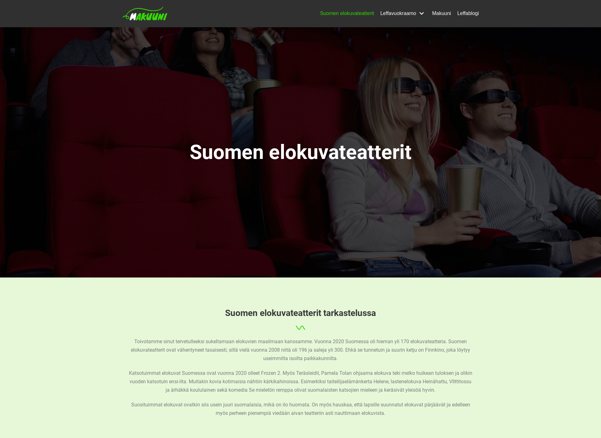 Screenshot for makuuni.fi