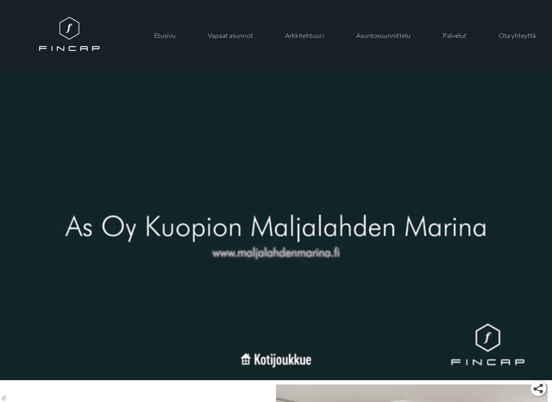 Skärmdump för maljalahdenmarina.fi