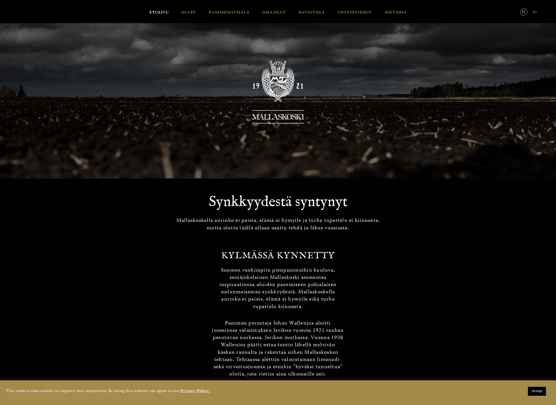 Screenshot for mallaskoski.fi