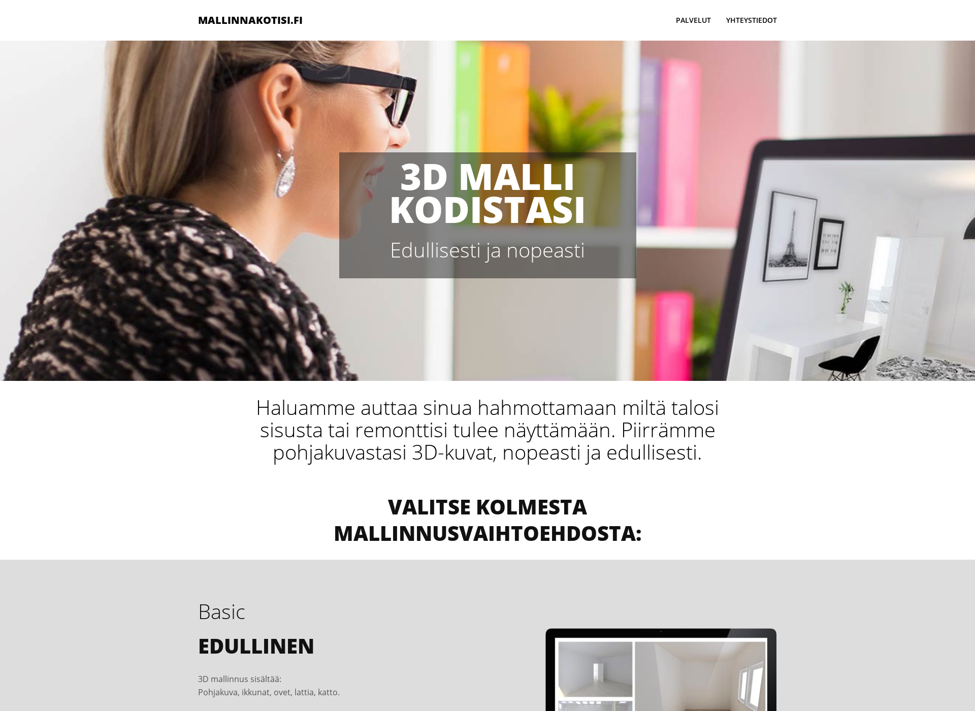 Screenshot for mallinnakotisi.fi