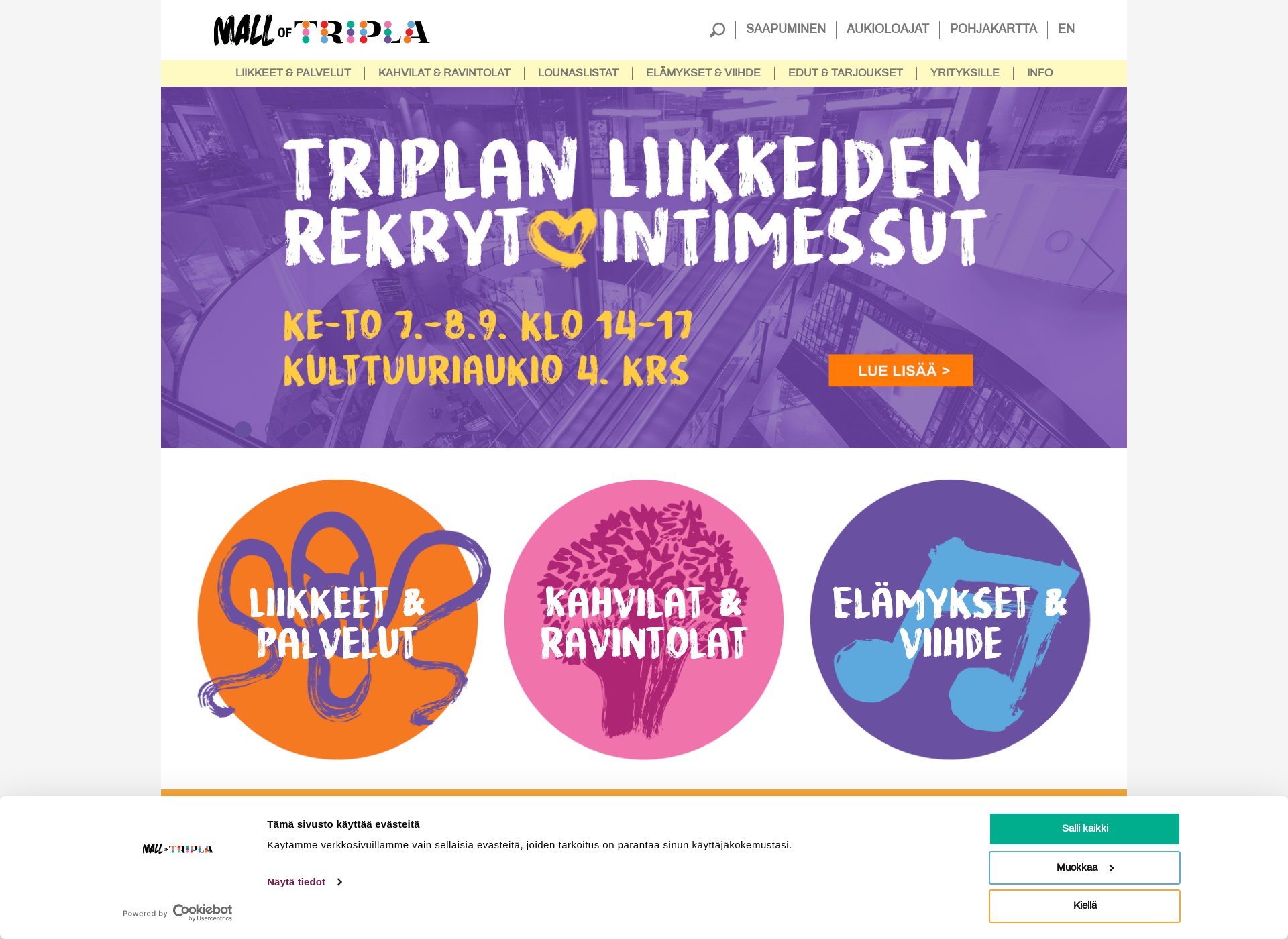 Screenshot for malloftripla.fi