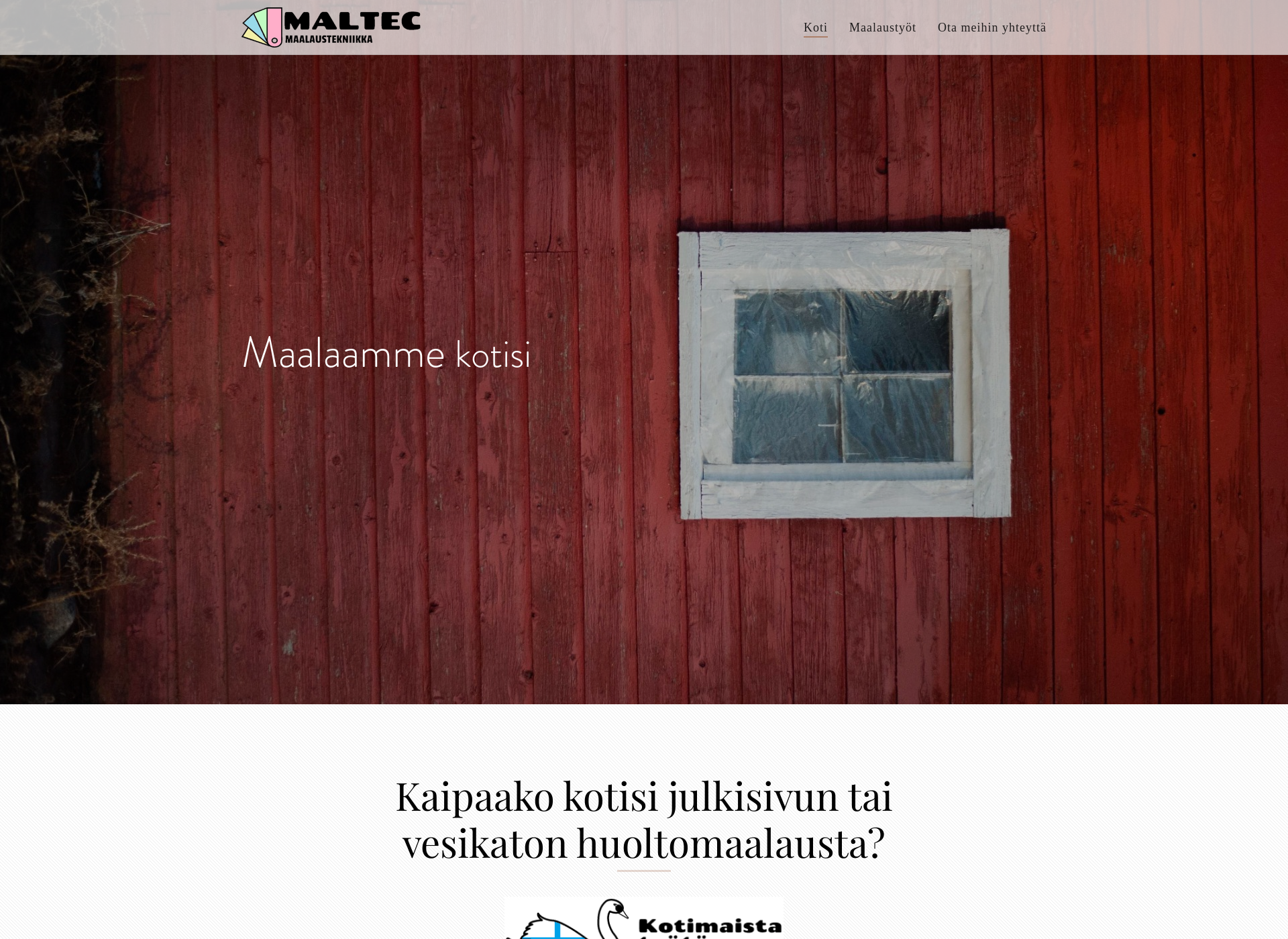 Screenshot for maltec.fi