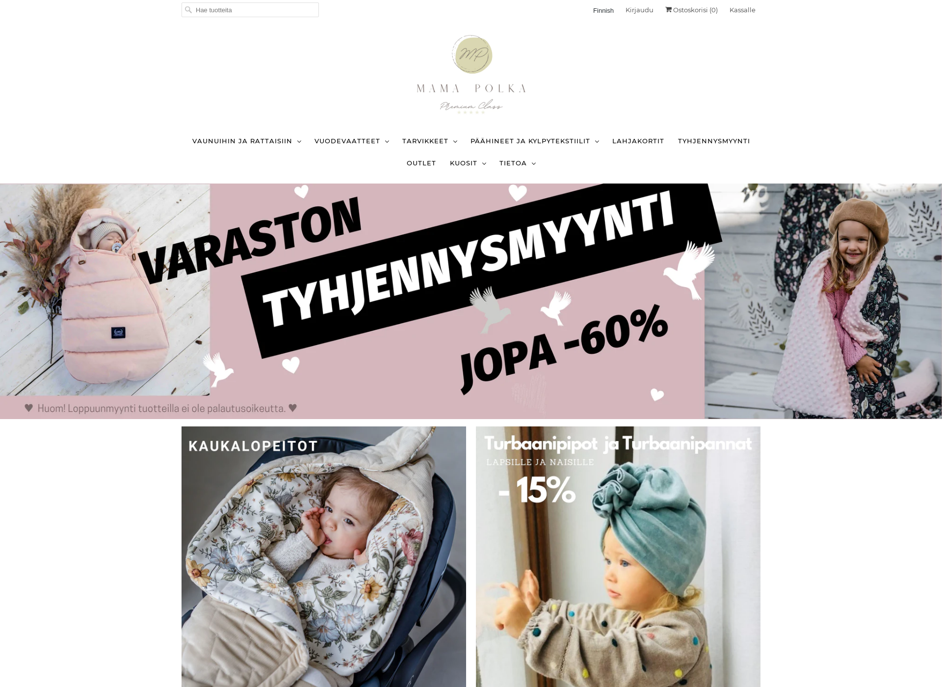 Screenshot for mamapolka.fi