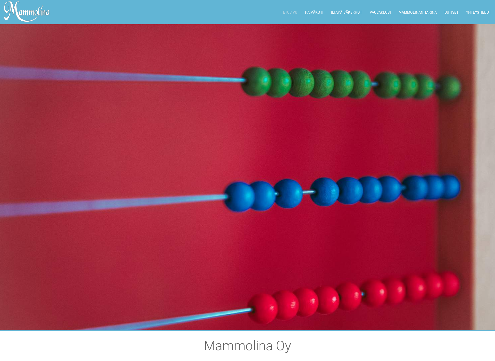 Screenshot for mammolina.fi