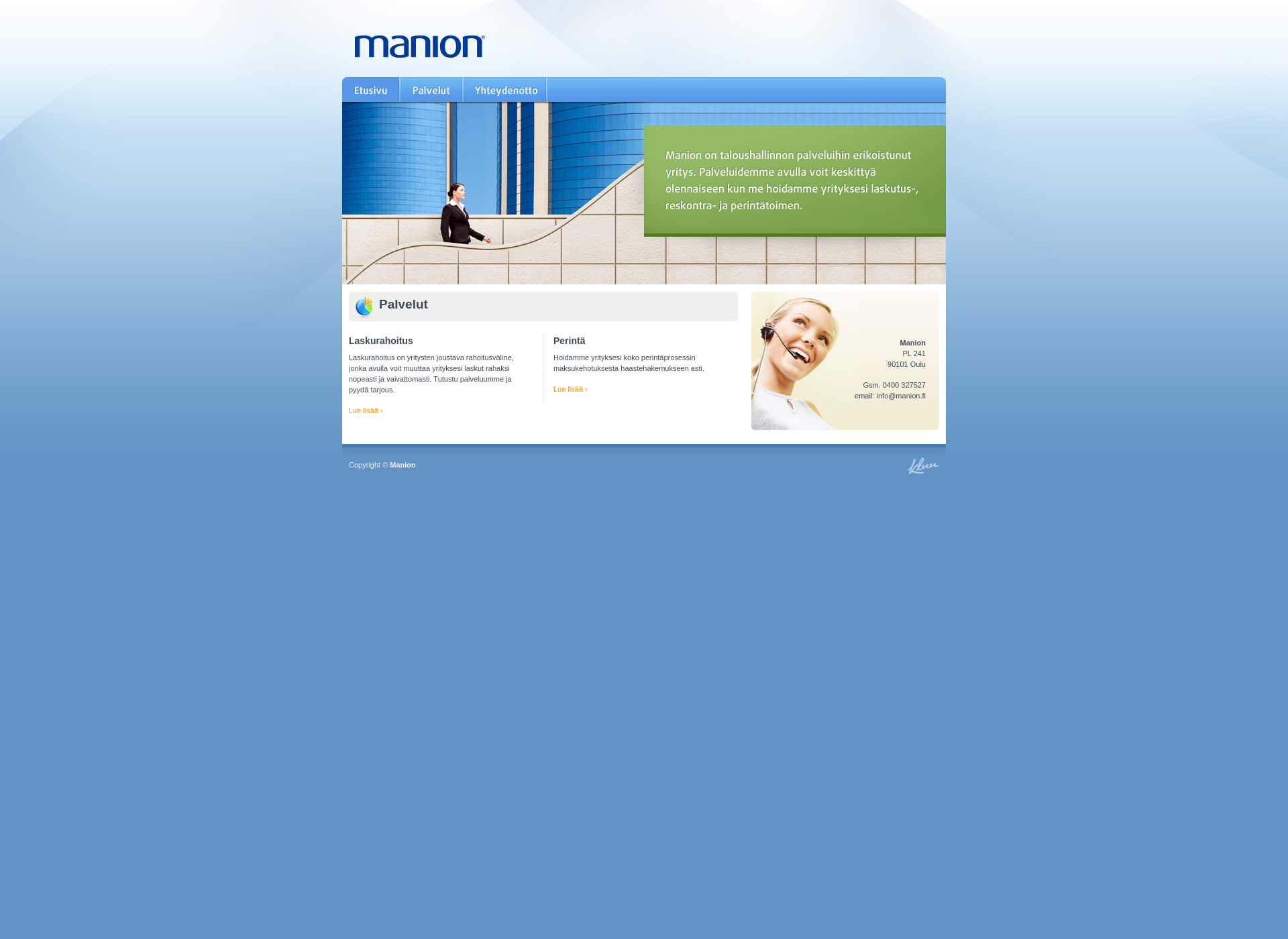 Screenshot for manion.fi