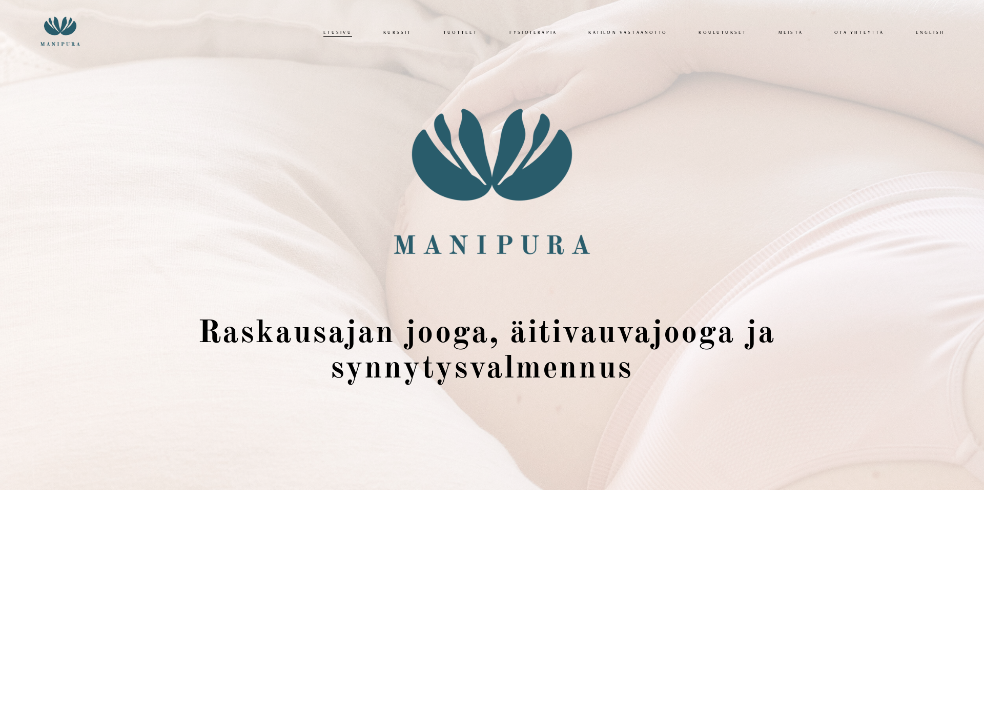 Skärmdump för manipura.fi