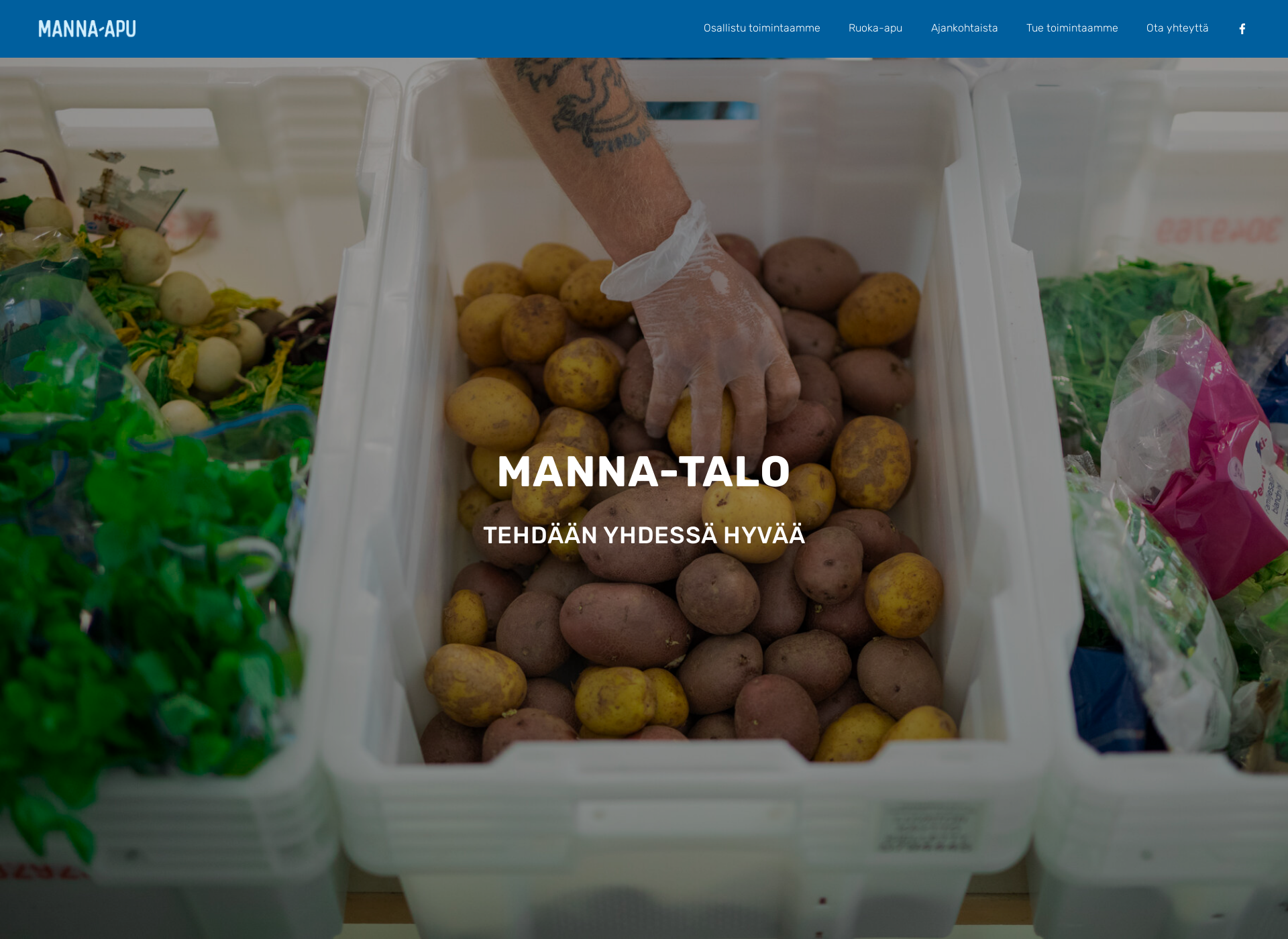 Screenshot for manna-apu.fi