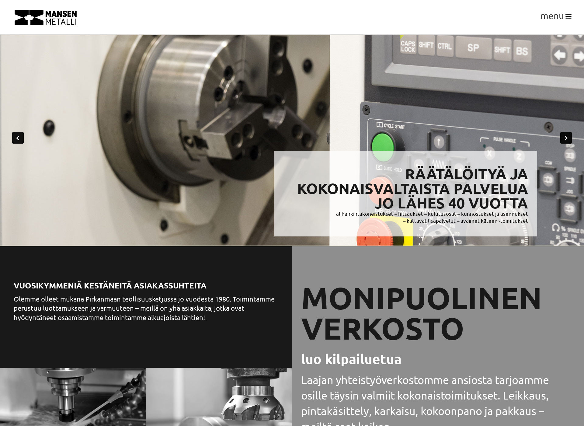 Screenshot for mansenmetalli.fi