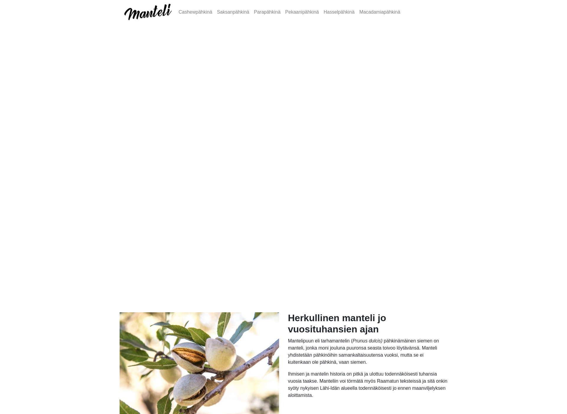 Screenshot for mantelit.fi