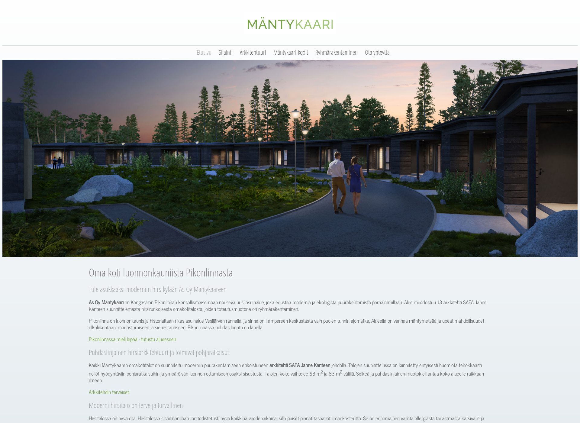 Screenshot for mantykaari.fi