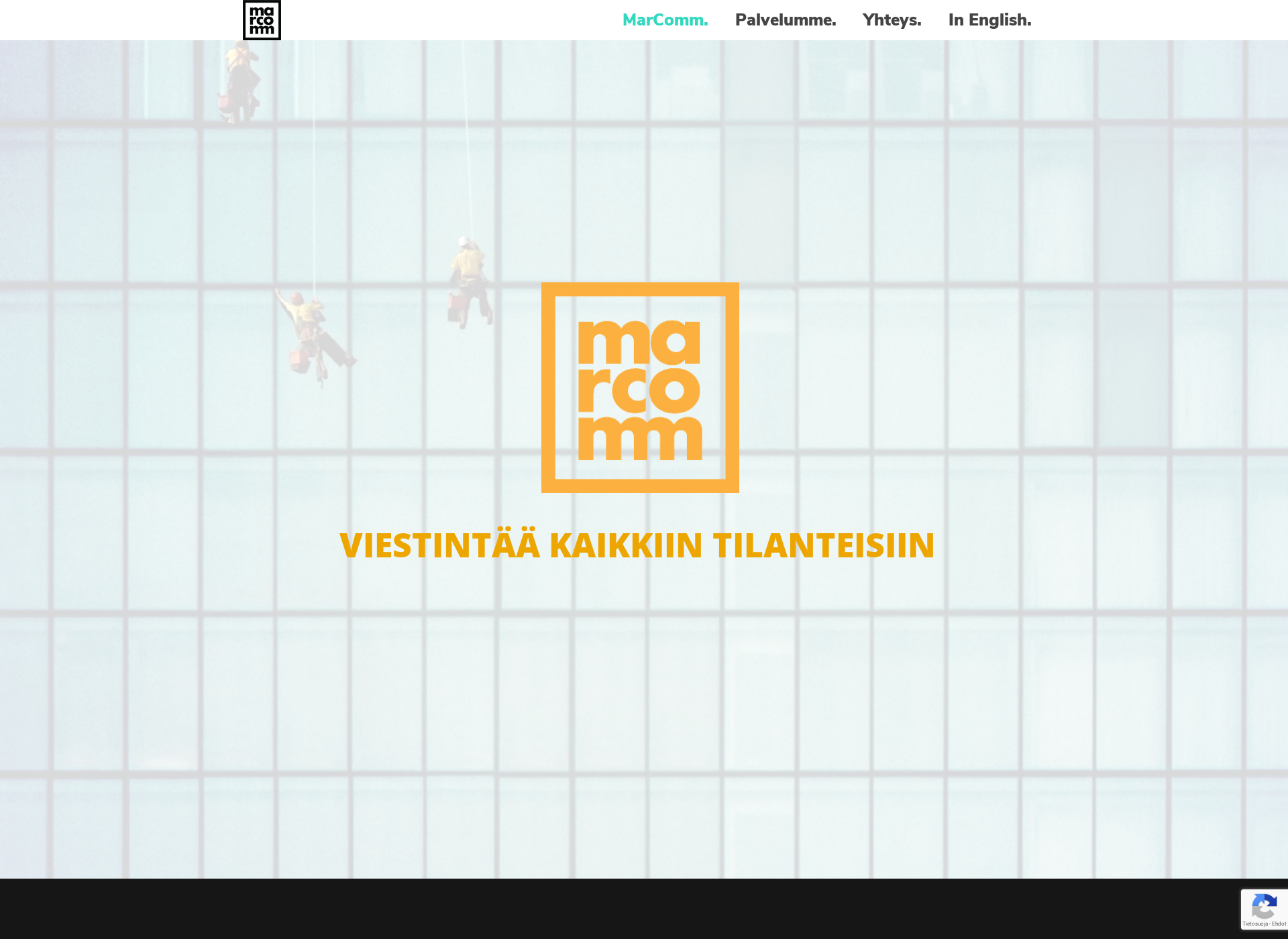 Skärmdump för marcomm.fi