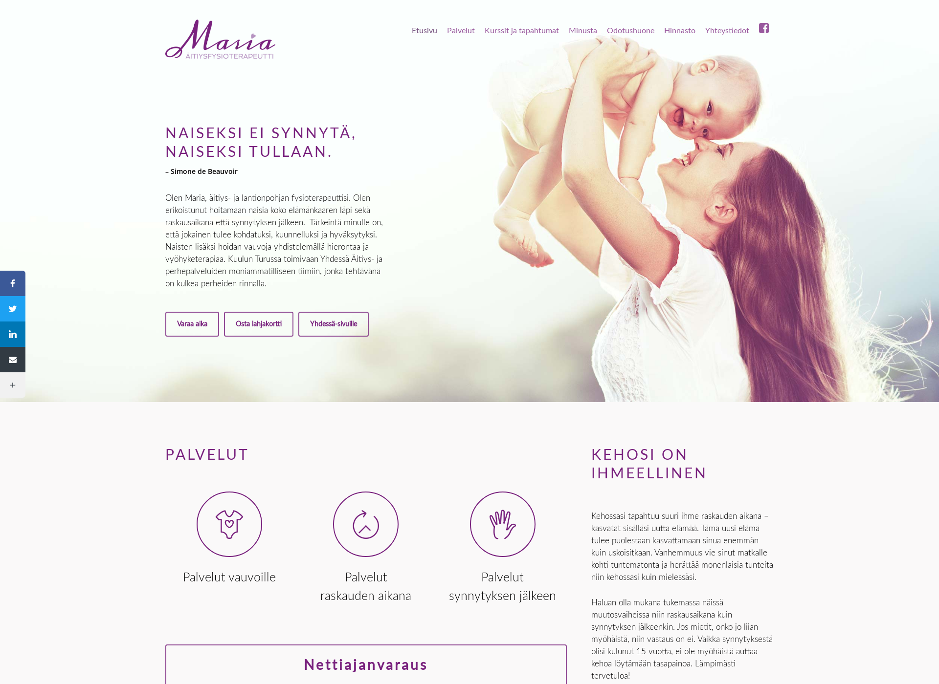 Screenshot for mariajokela.fi