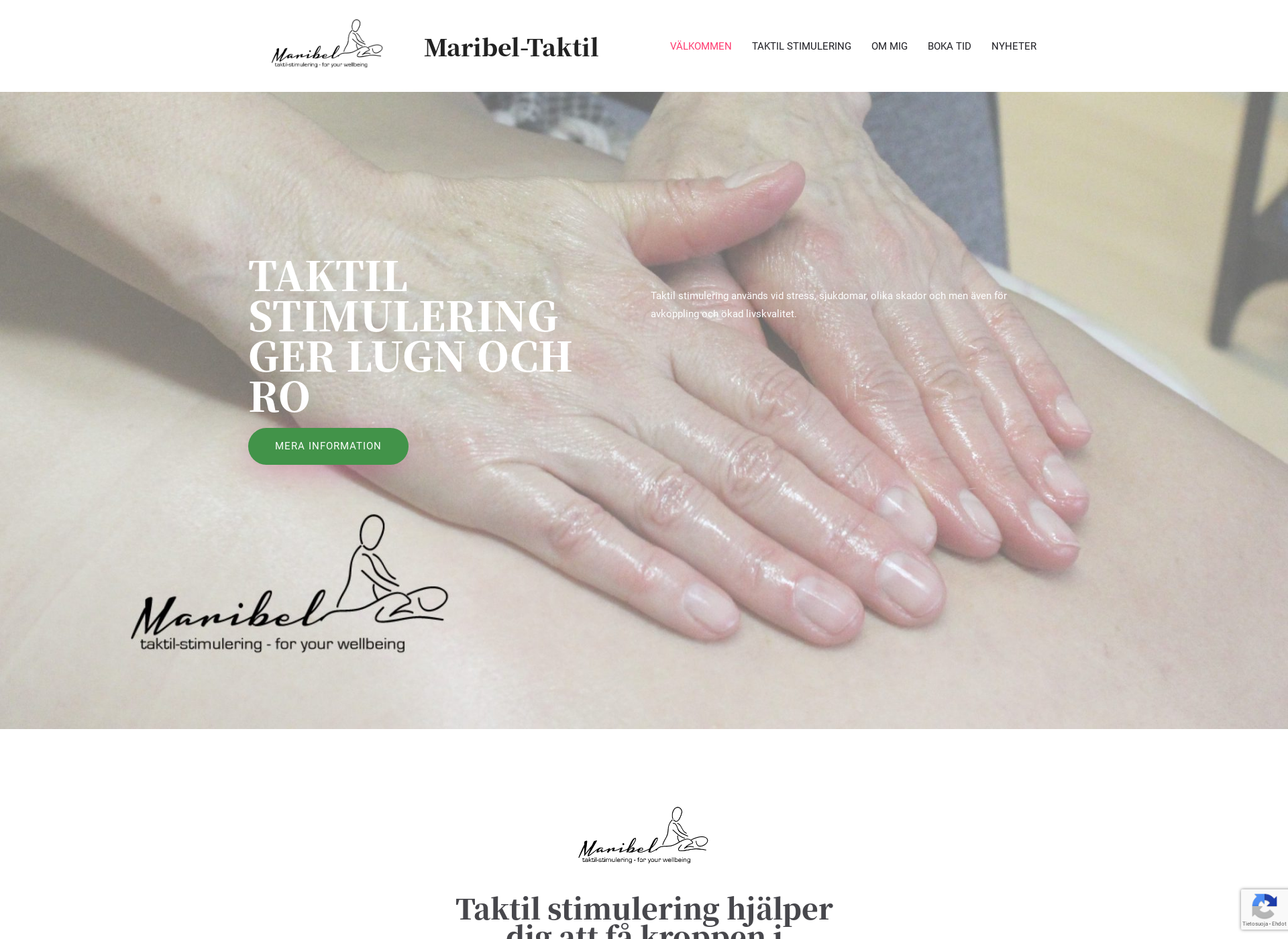 Skärmdump för maribel-taktil.fi