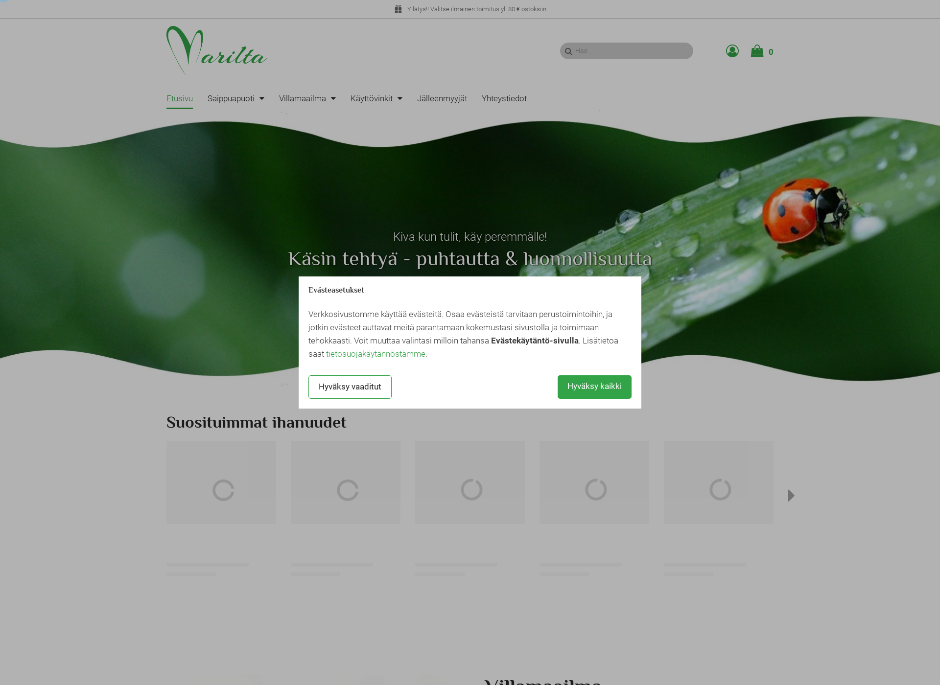 Screenshot for marilta.fi