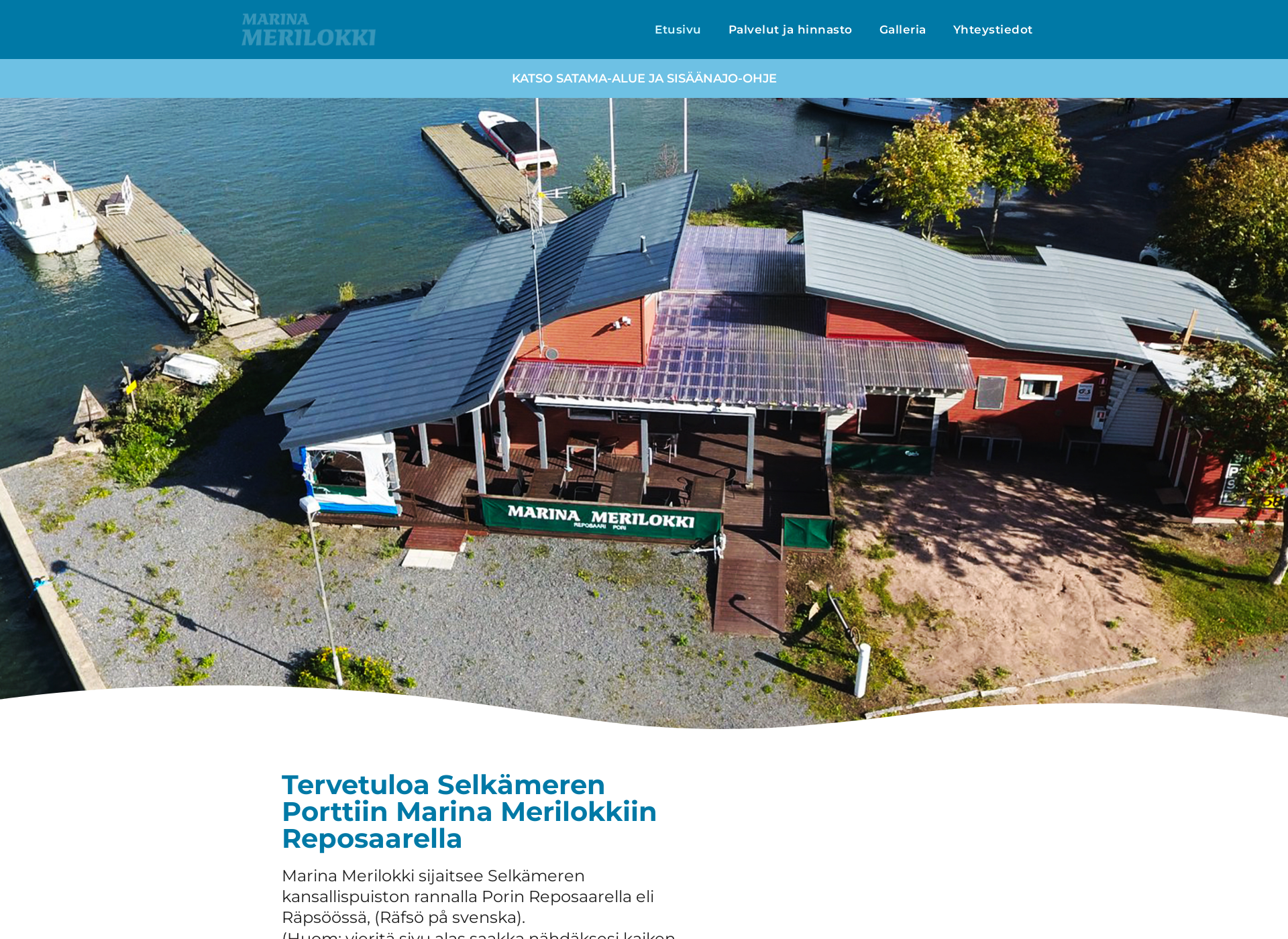Skärmdump för marinamerilokki.fi