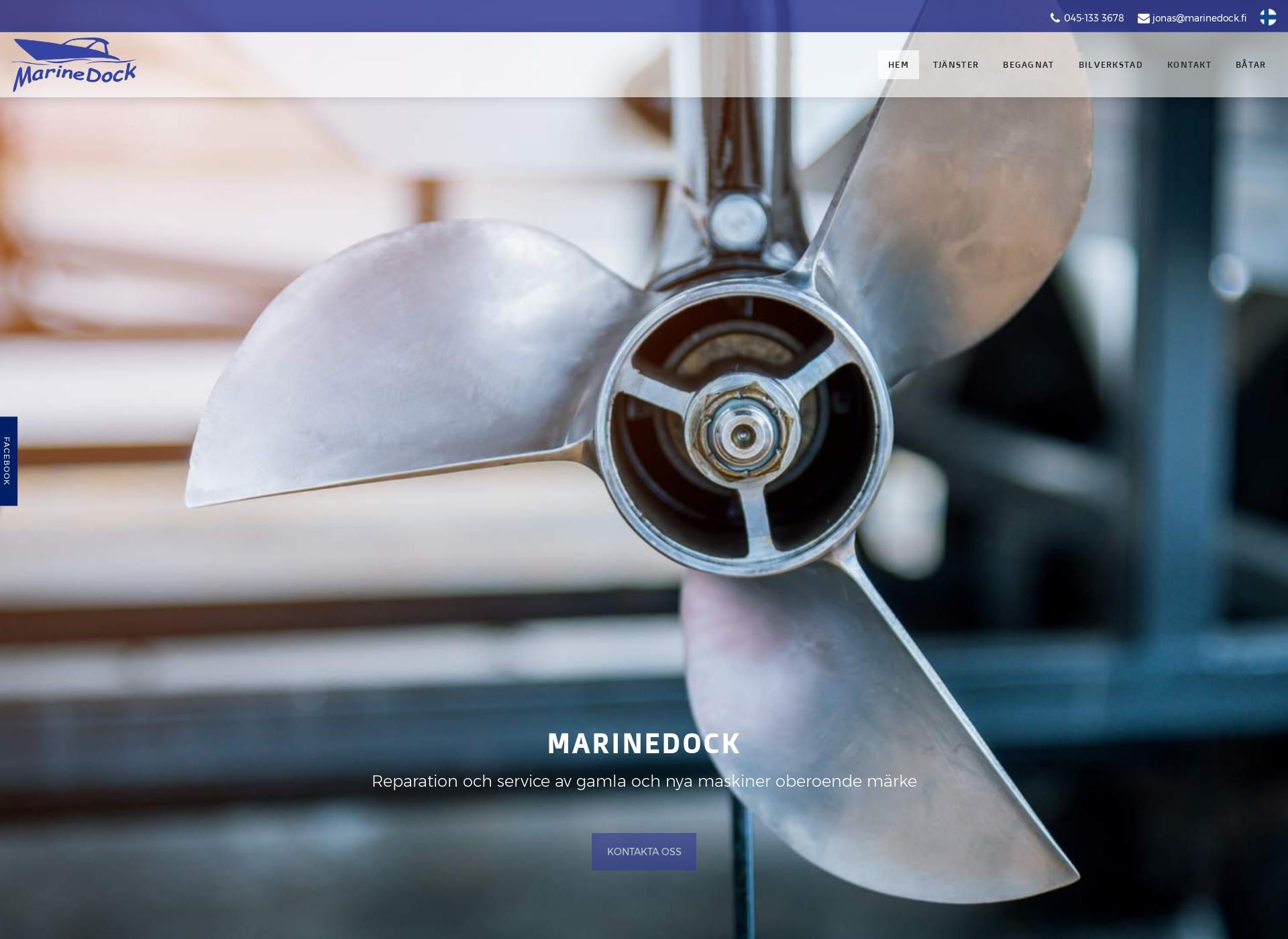 Screenshot for marinedock.fi