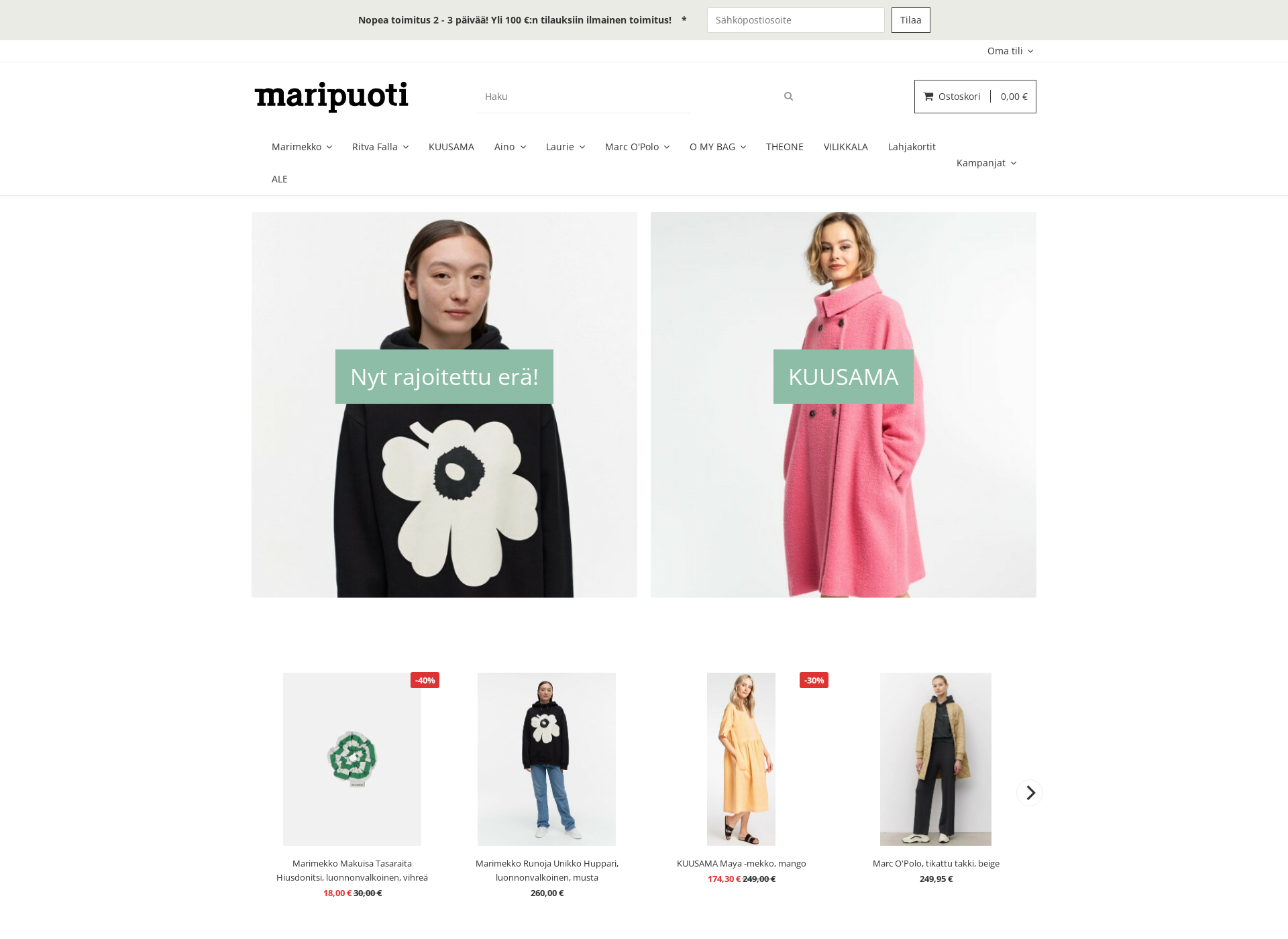Screenshot for maripuoti.fi