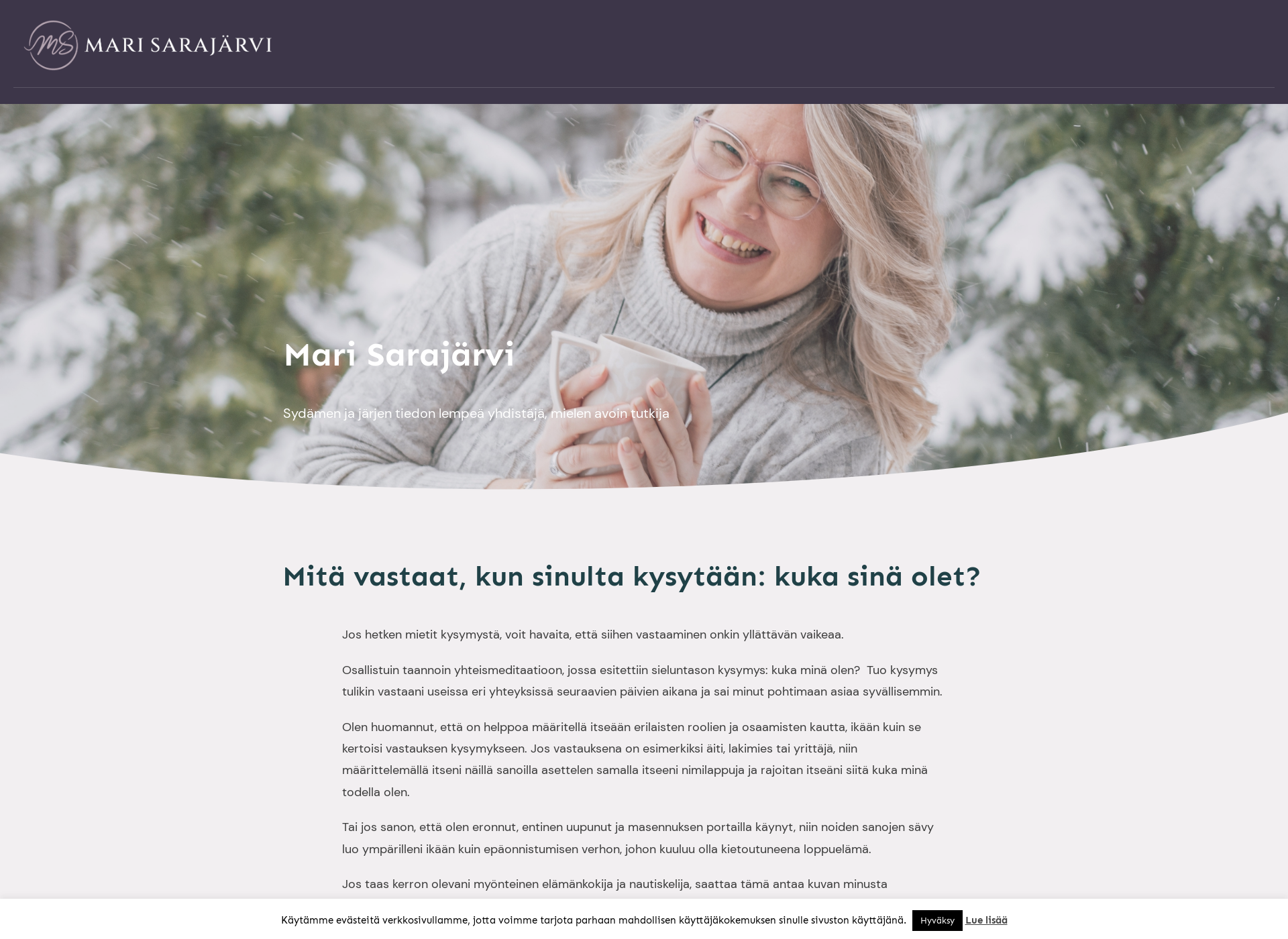 Skärmdump för marisarajarvi.fi