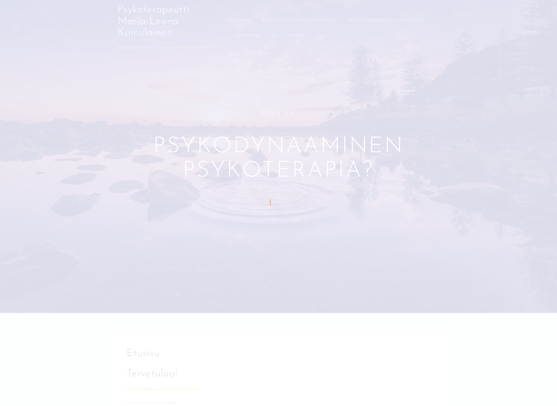 Screenshot for marja-leenakainulainen.fi