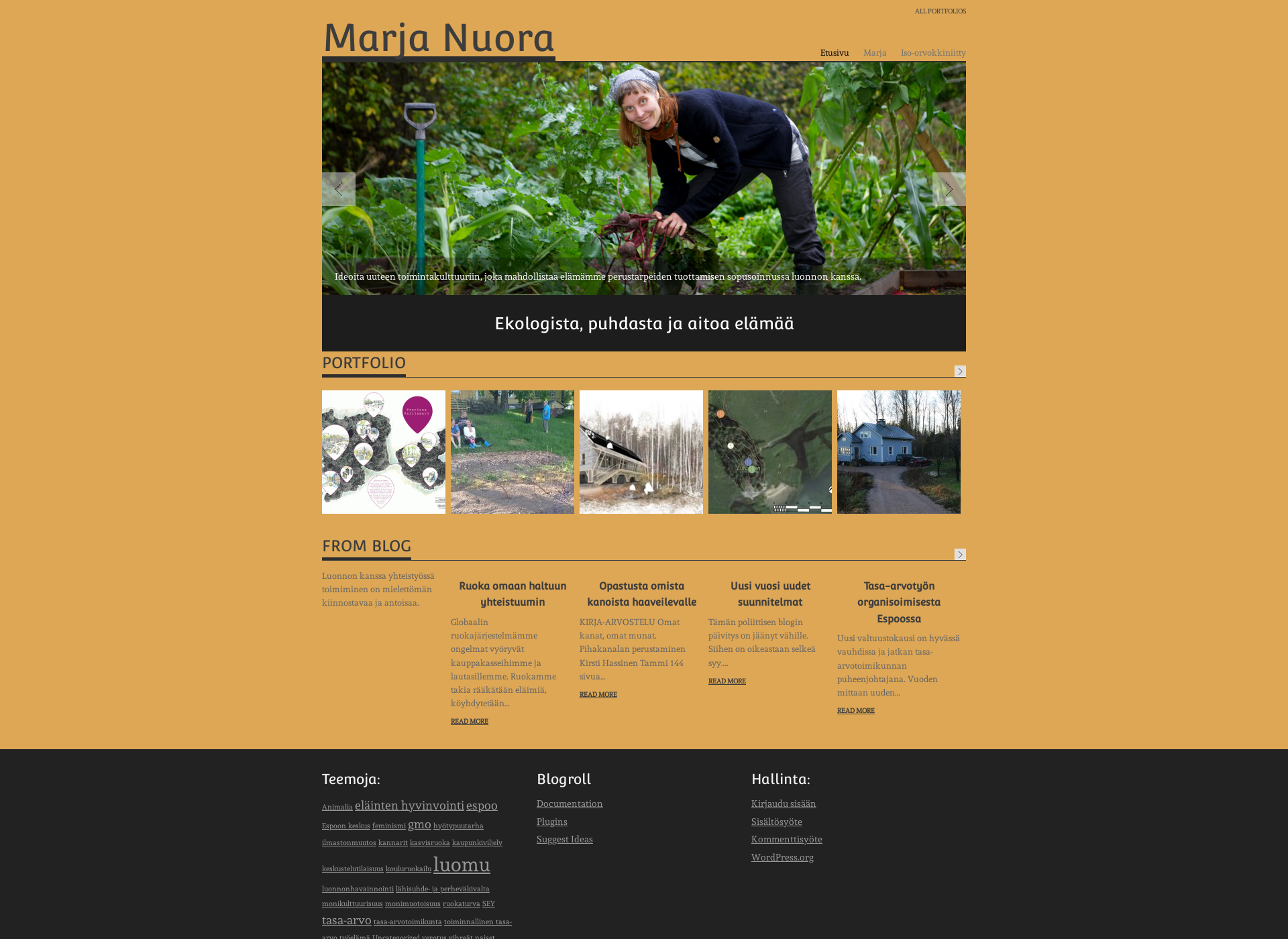 Screenshot for marjanuora.fi