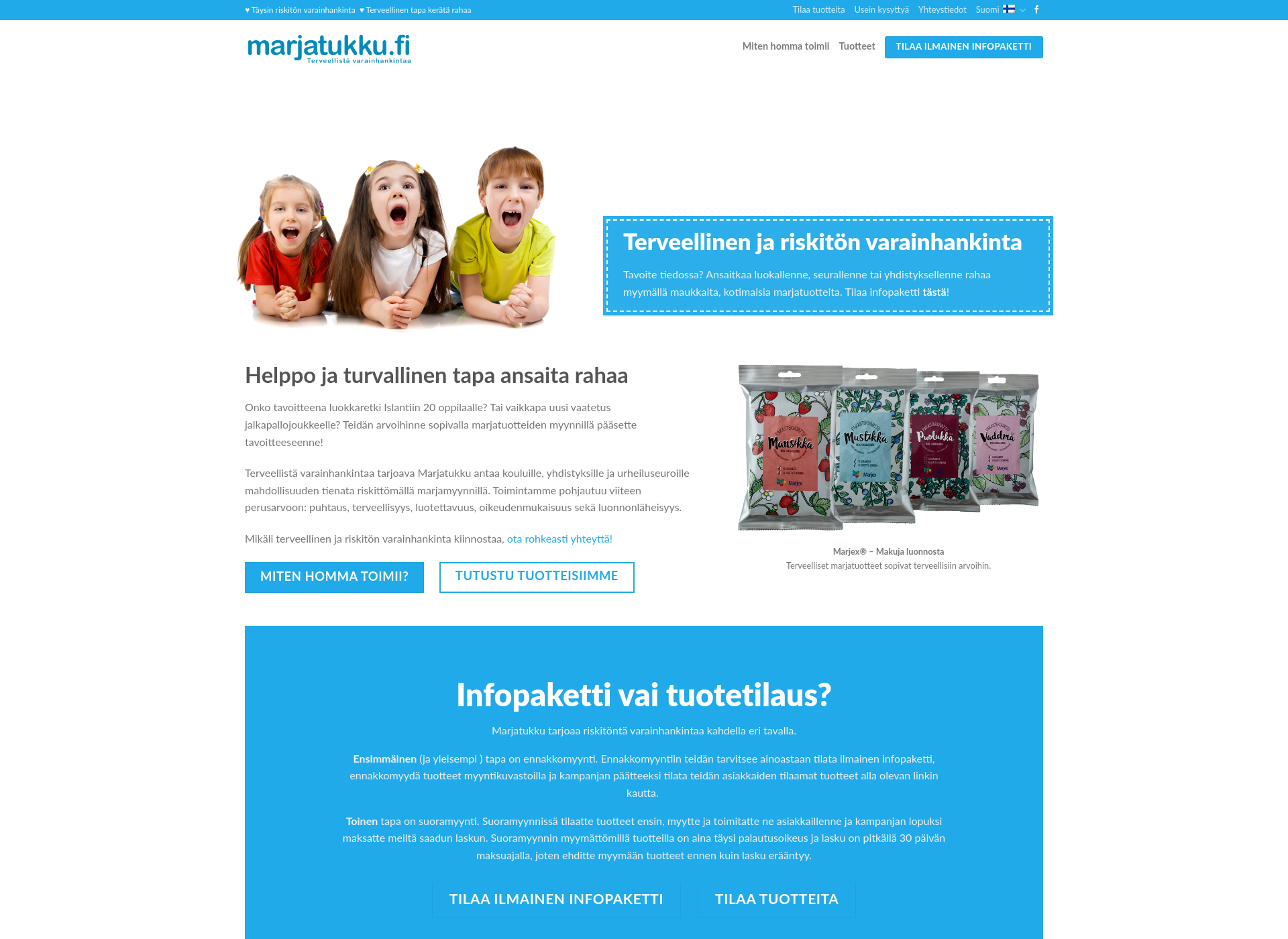 Screenshot for marjatukku.fi
