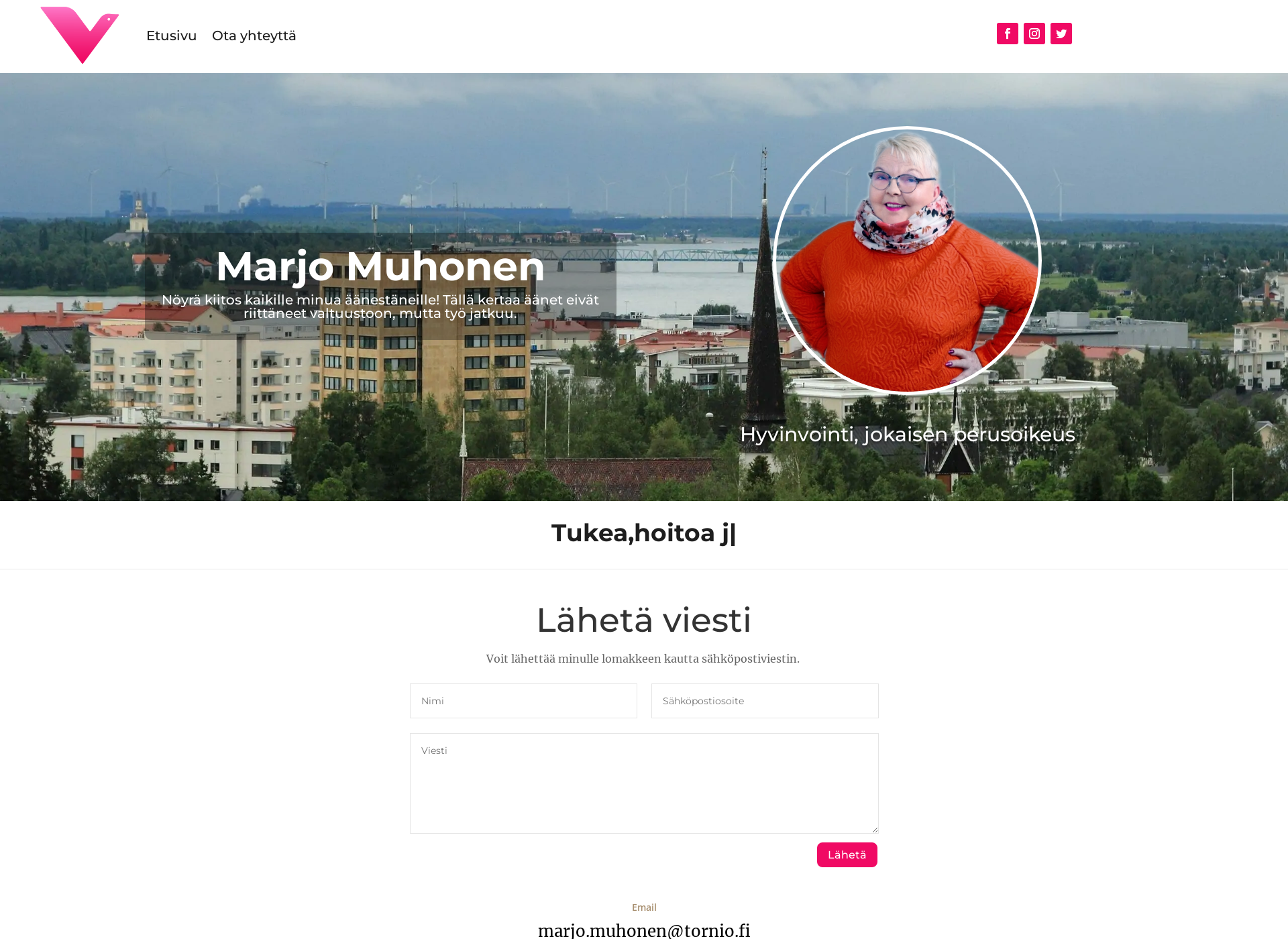 Skärmdump för marjomuhonen.fi