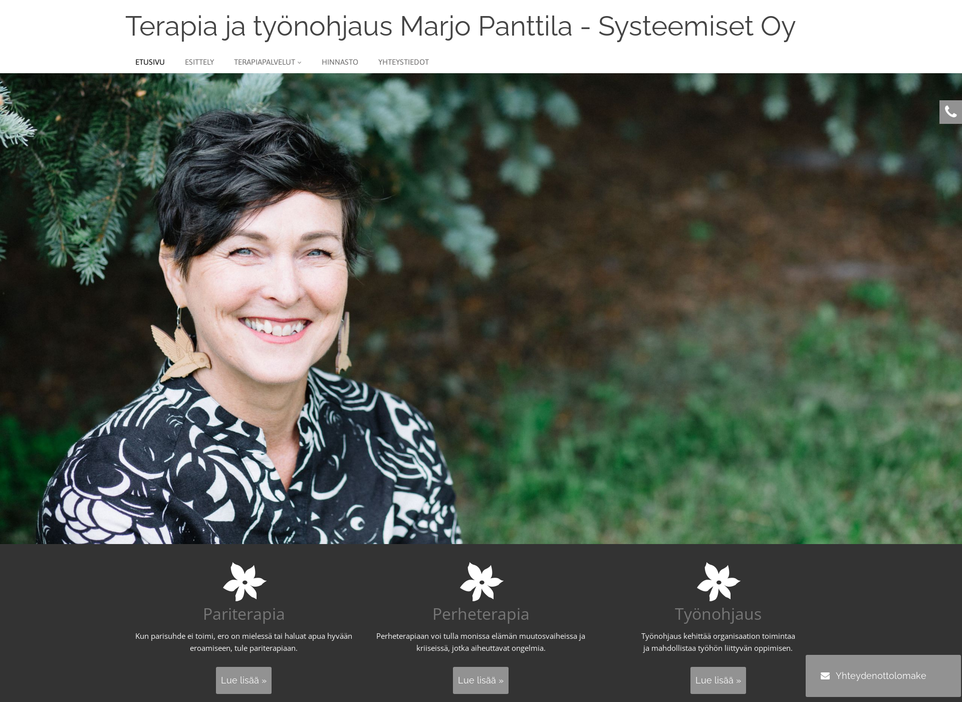 Screenshot for marjopanttila.fi