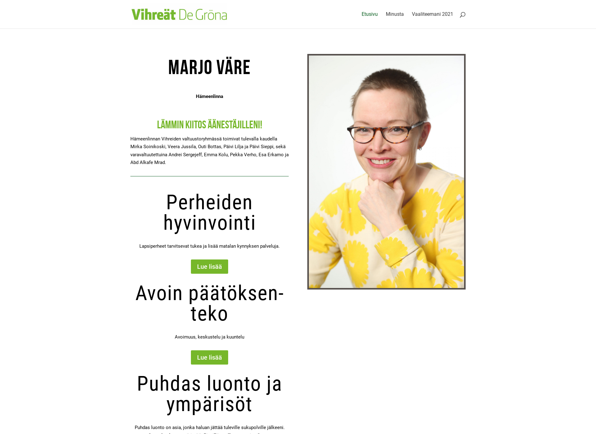 Screenshot for marjovare.fi