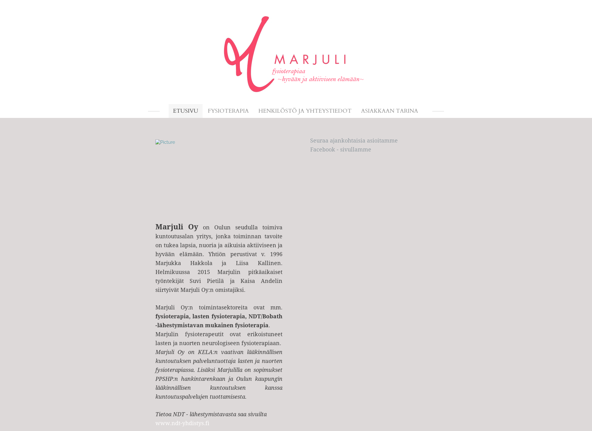Screenshot for marjuli.fi