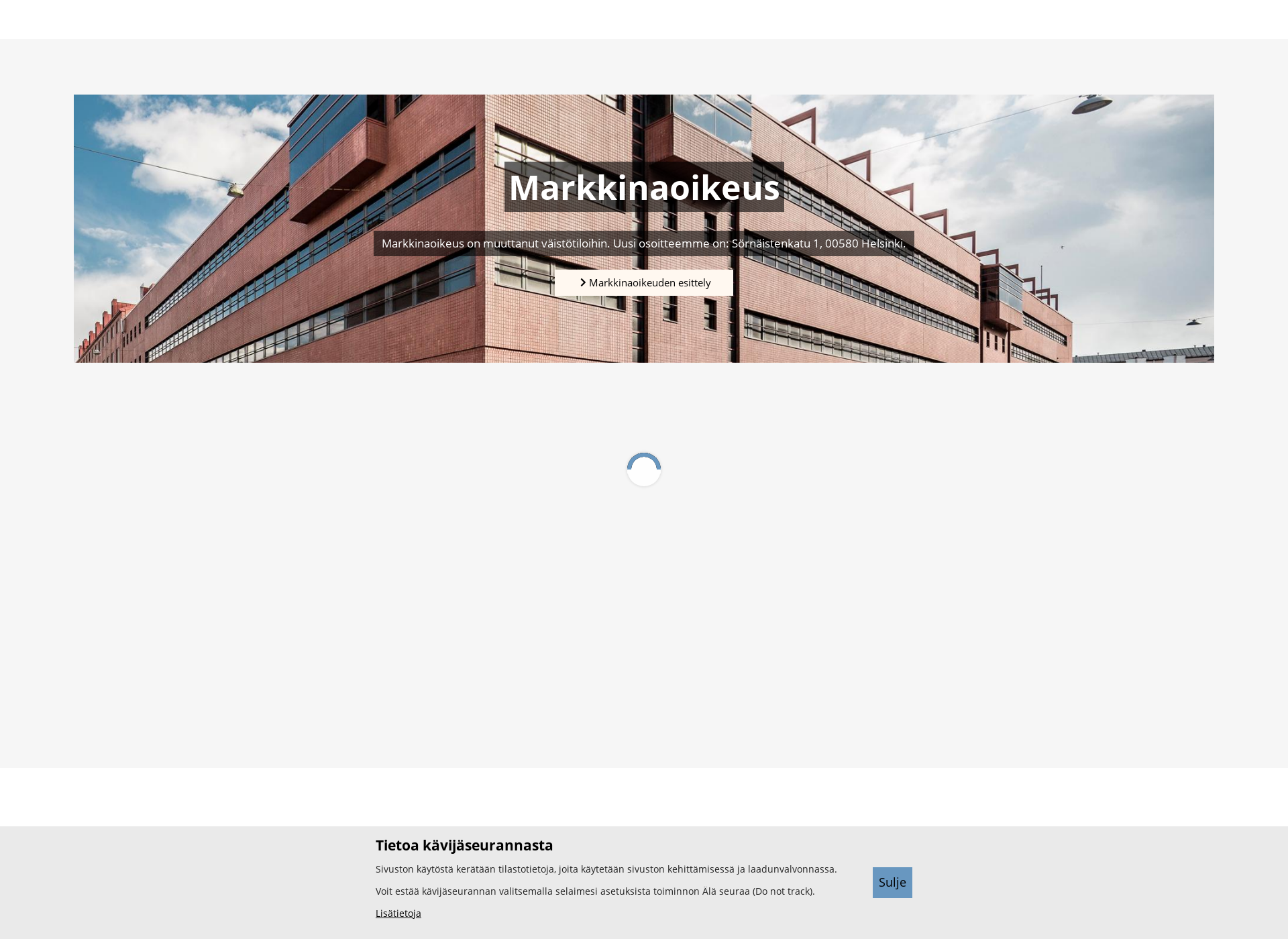 Screenshot for markkinaoikeus.fi