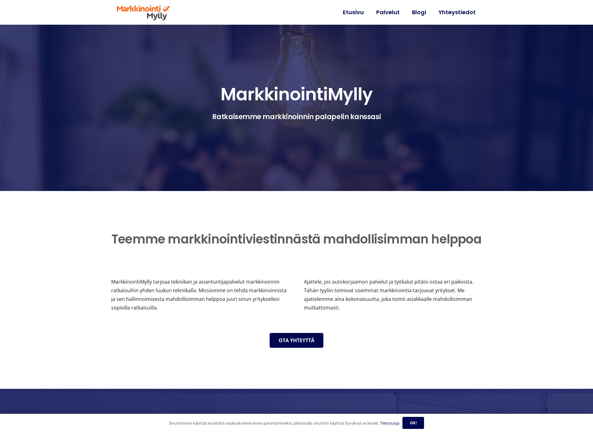Skärmdump för markkinointimylly.fi