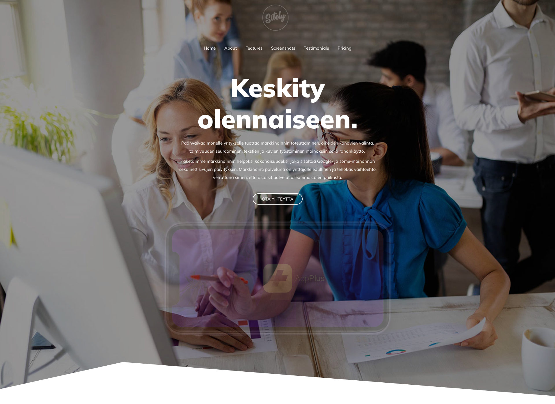 Näyttökuva markkinointipalveluna.fi