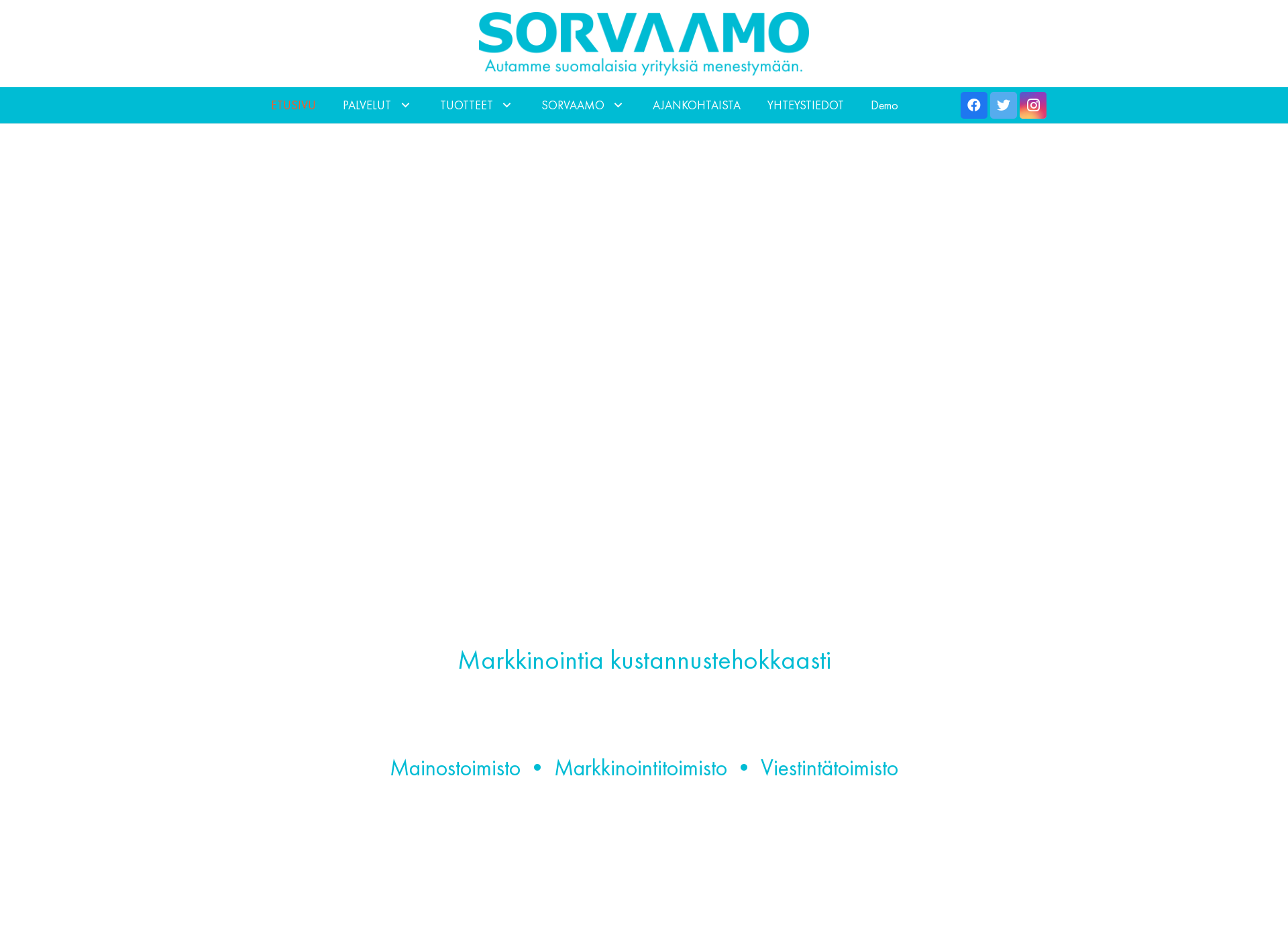 Screenshot for markkinointisorvaamo.fi