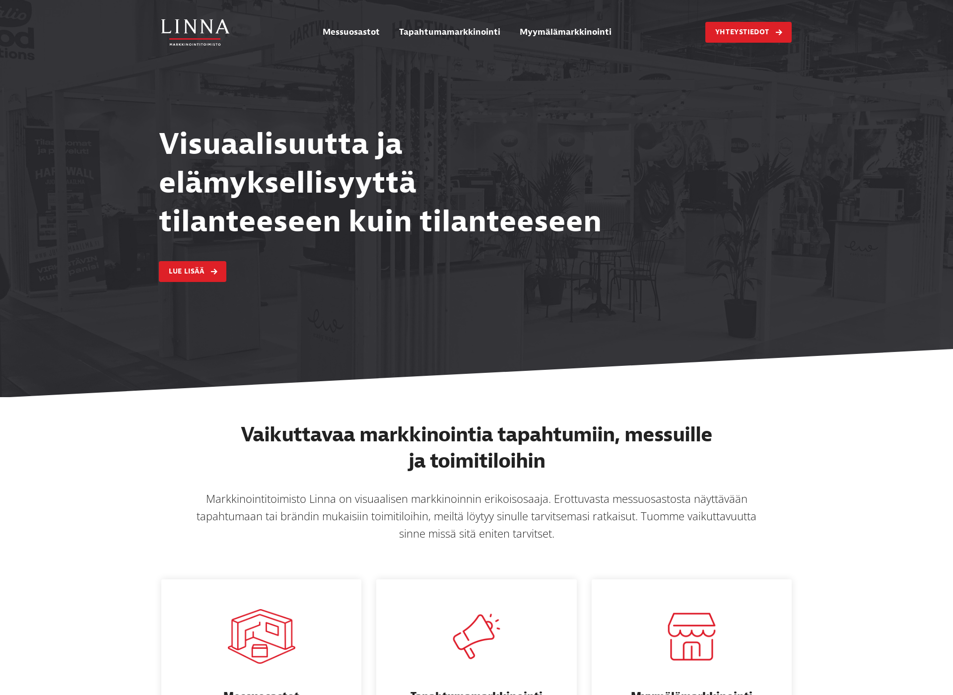 Skärmdump för markkinointitoimistolinna.fi